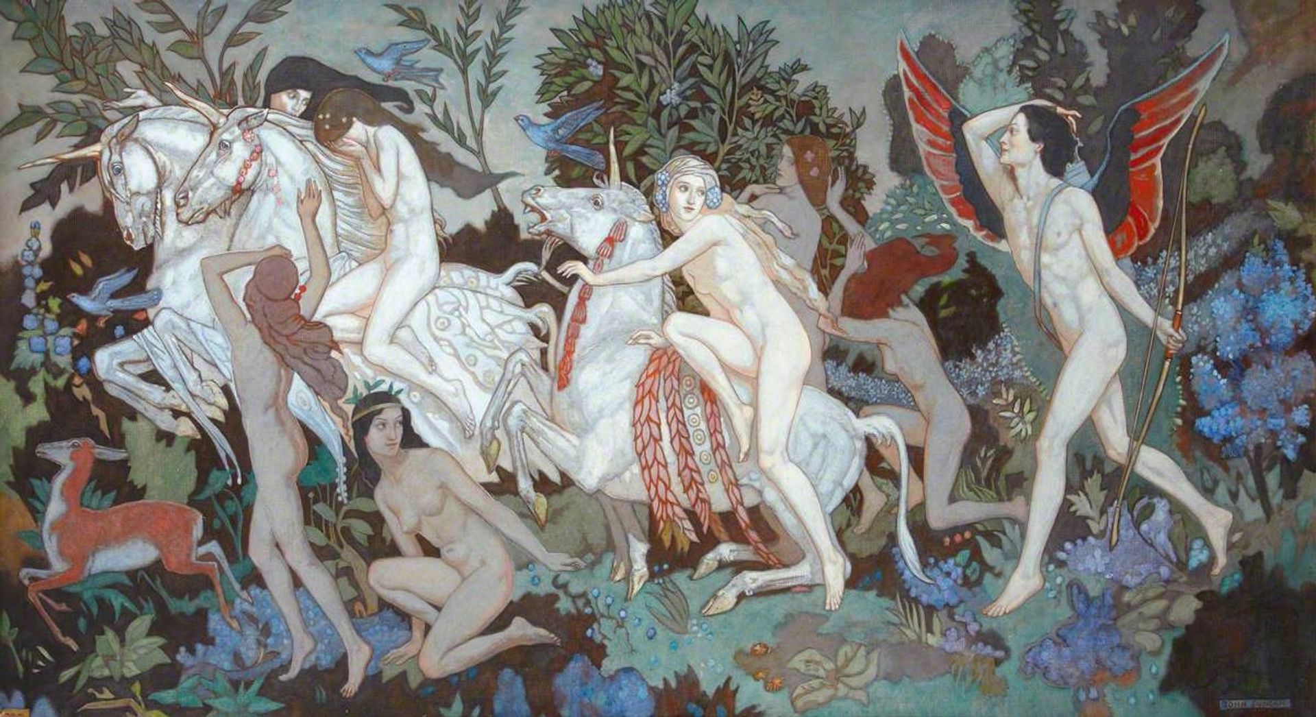 Unicorns by John Duncan