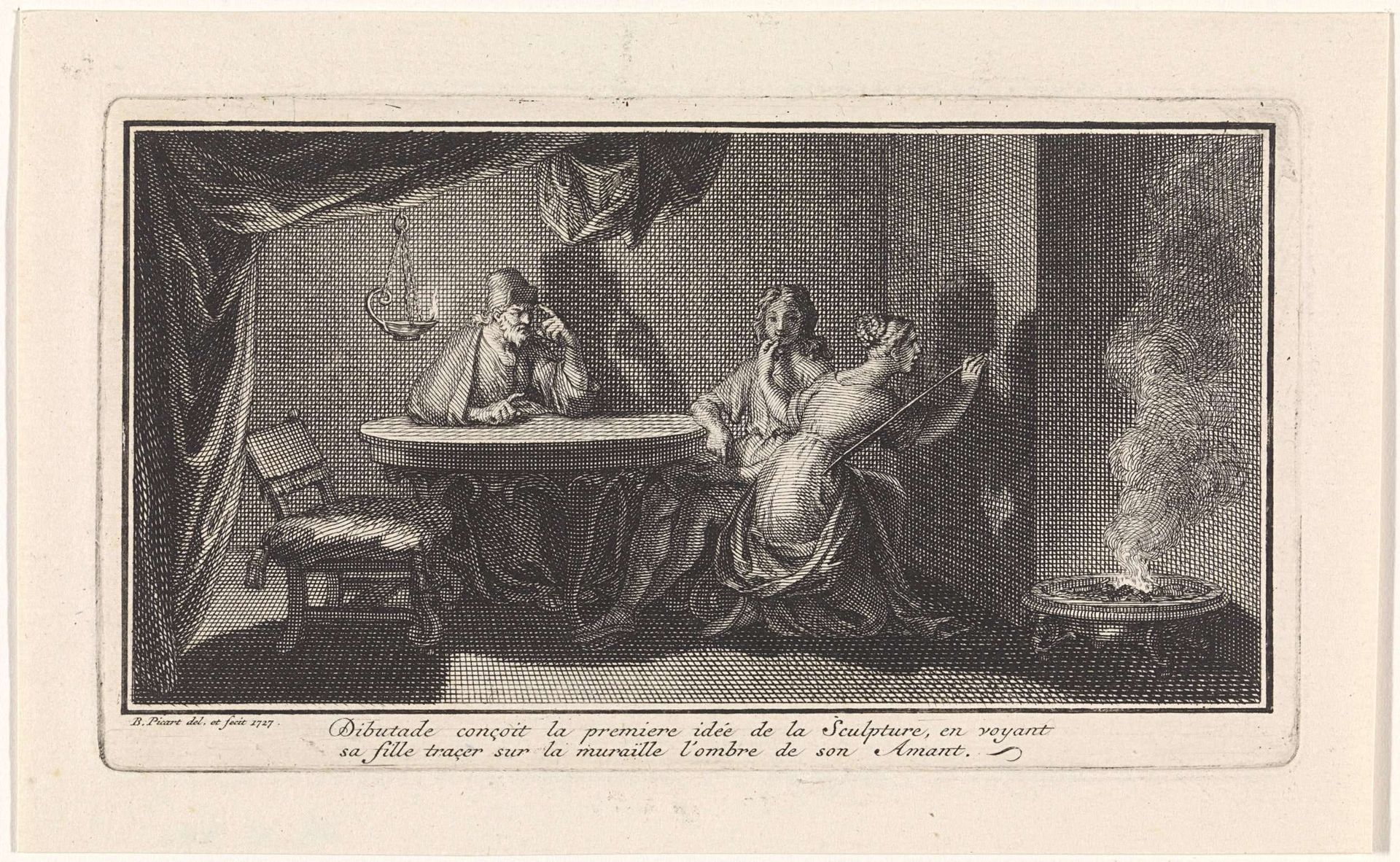 Ontdekking van de beeldhouwkunst by Bernard Picart