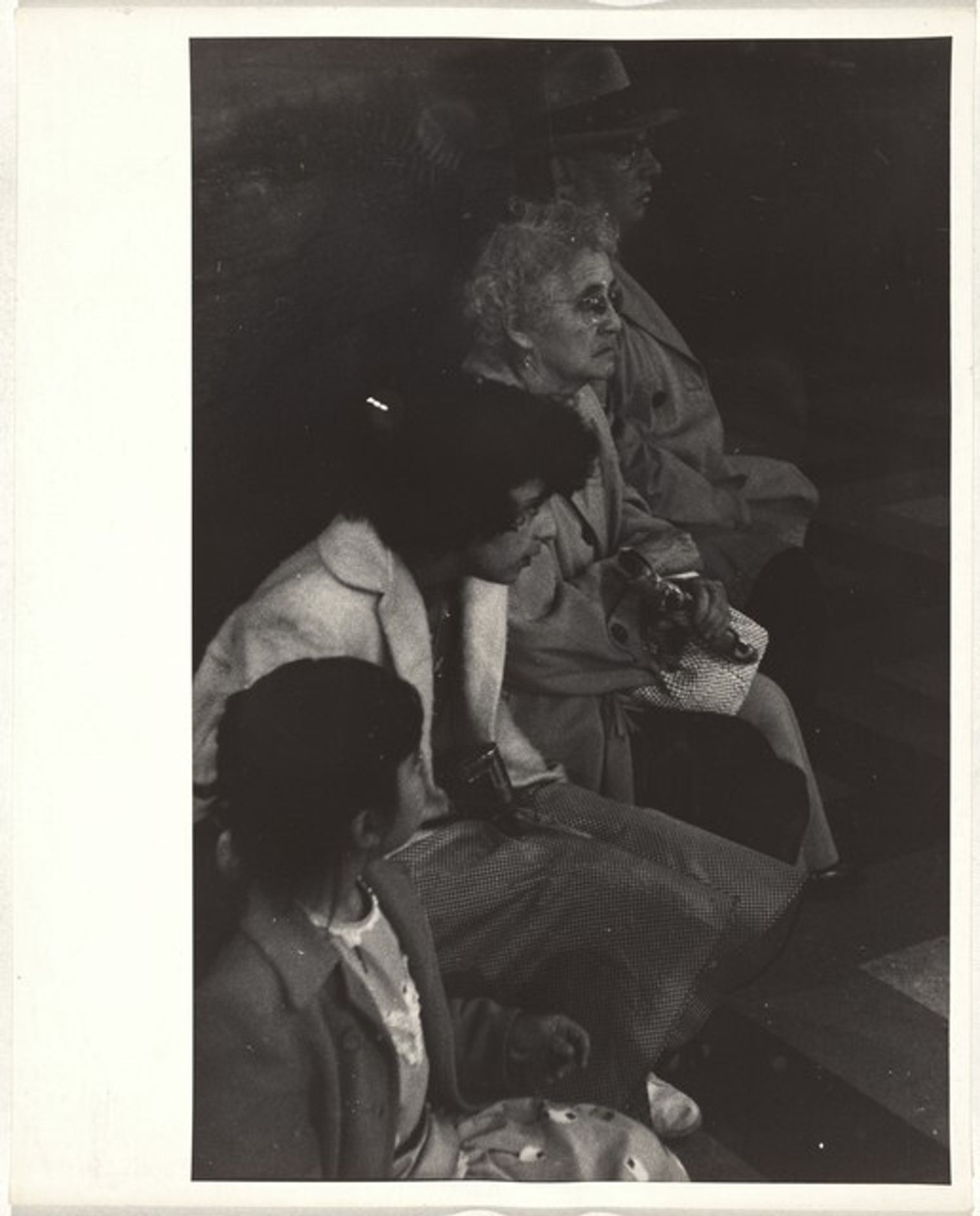 Group on bench--Los Angeles by Robert Frank