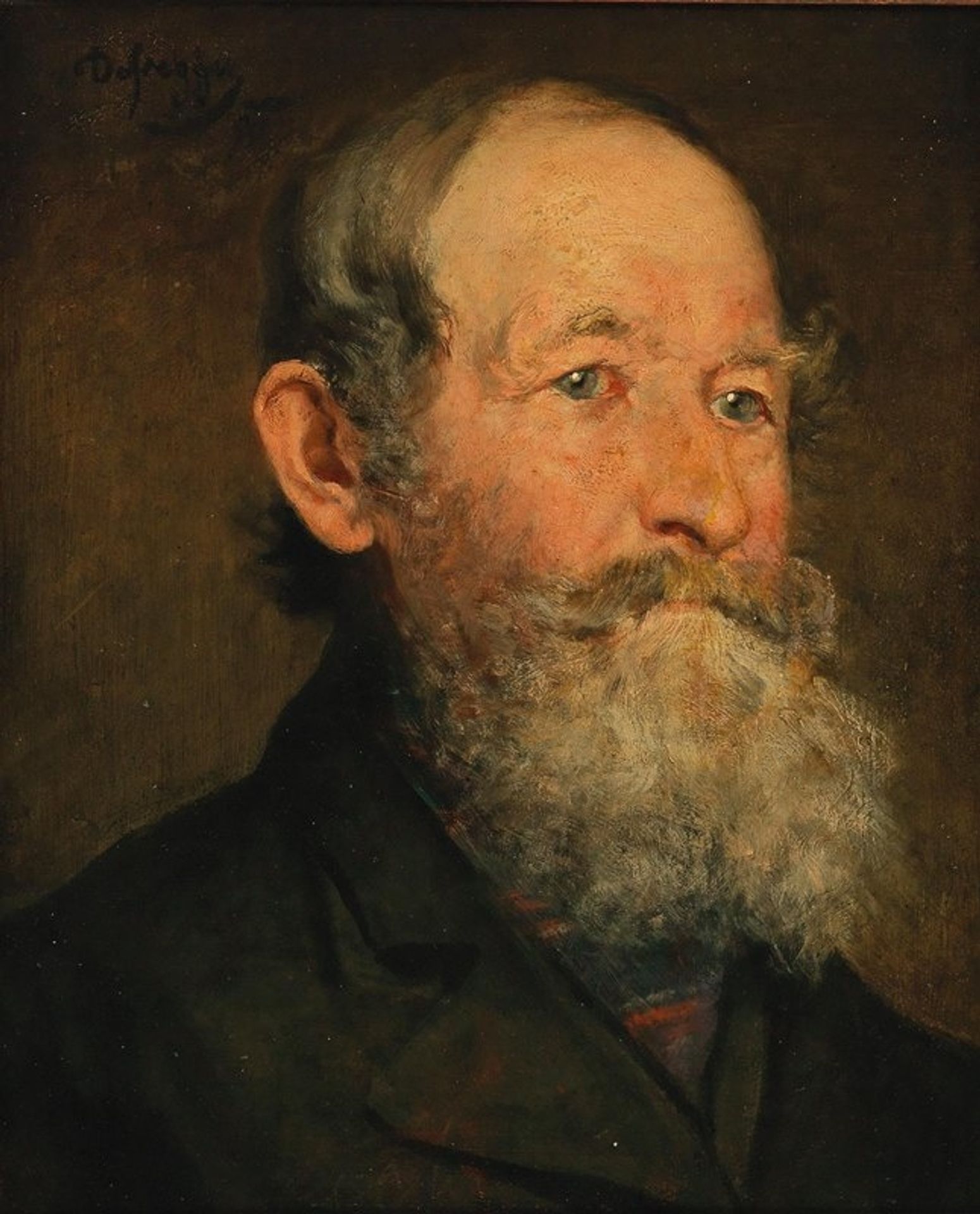 Männerkopf by Franz von Defregger