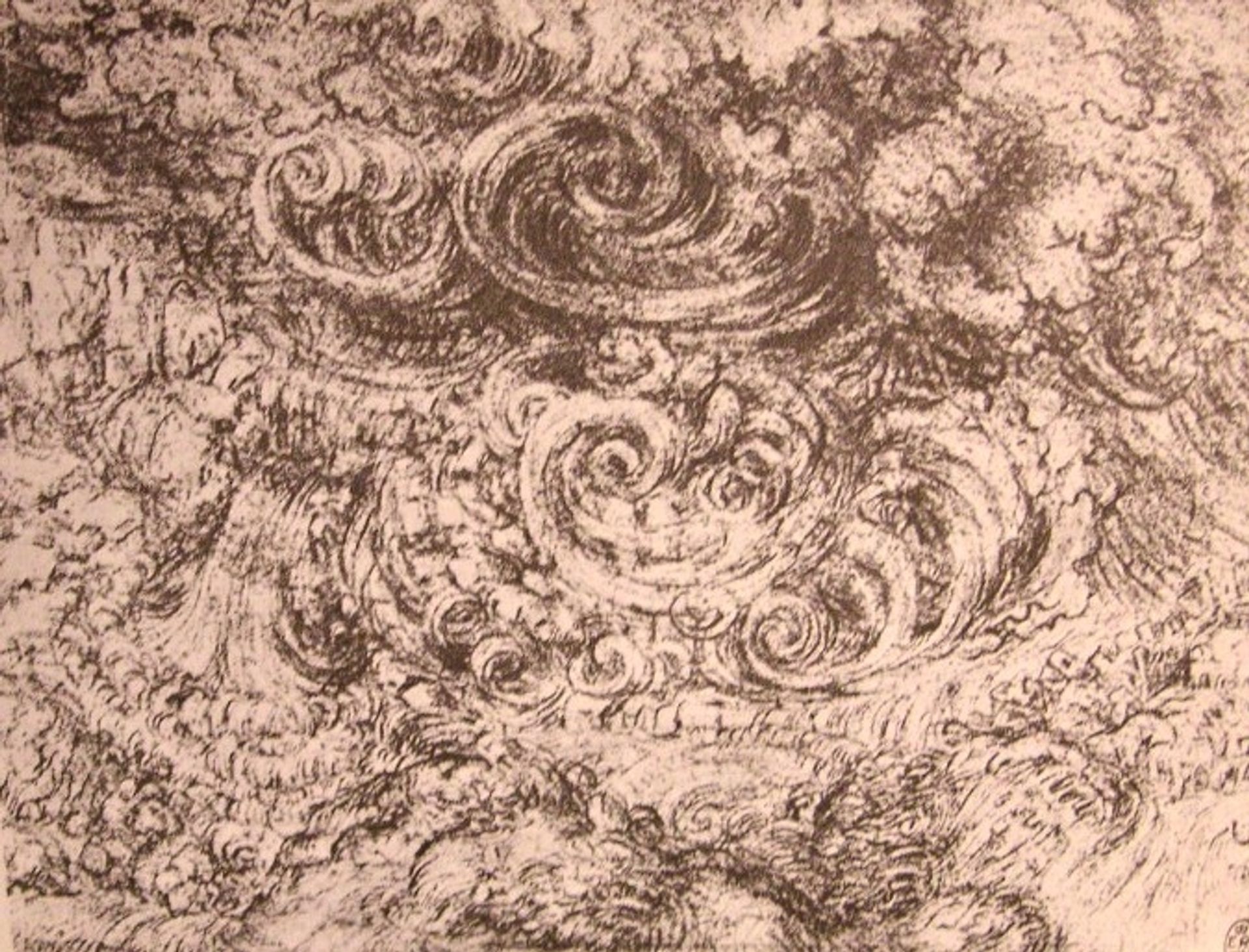 Drawing of an flood by Leonardo da Vinci
