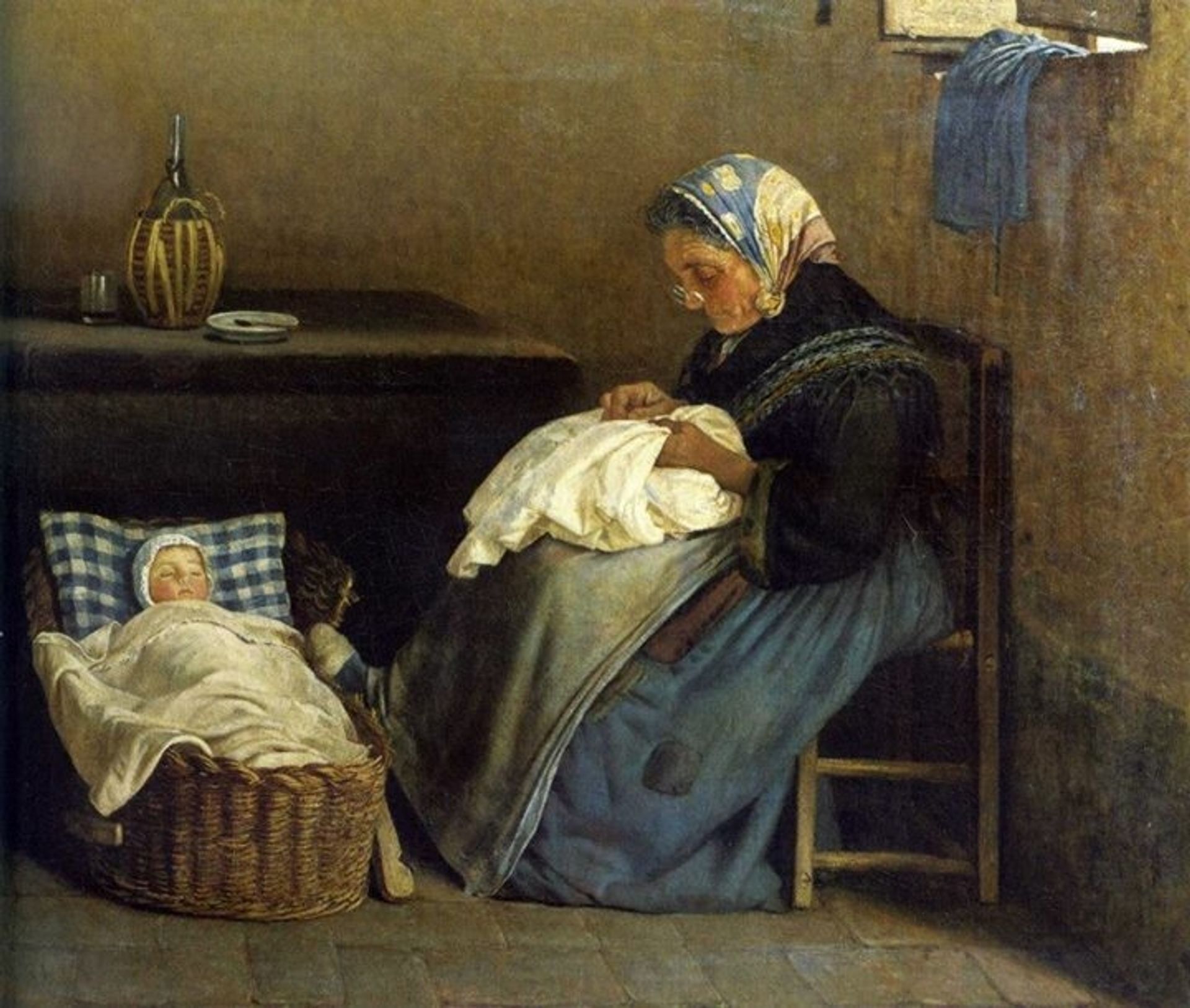 Grandmother by Silvestro Lega