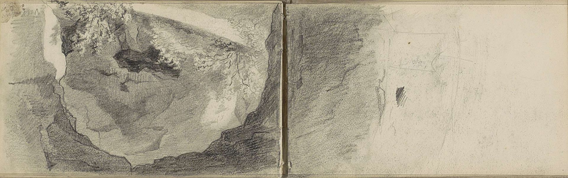 Stenen boog bij de ingang van een groeve te Valkenburg by Anna Catharina Maria van Eeghen