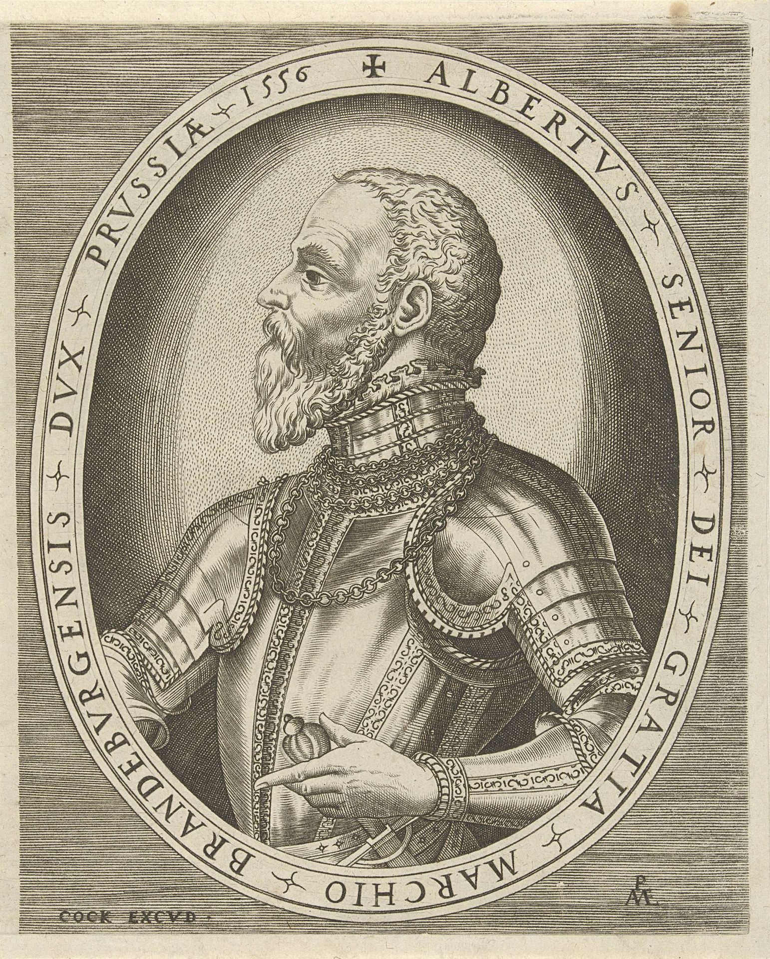 Portret van Albrecht Friedrich, marktgraaf van Brandenburg by Pieter van der Heyden