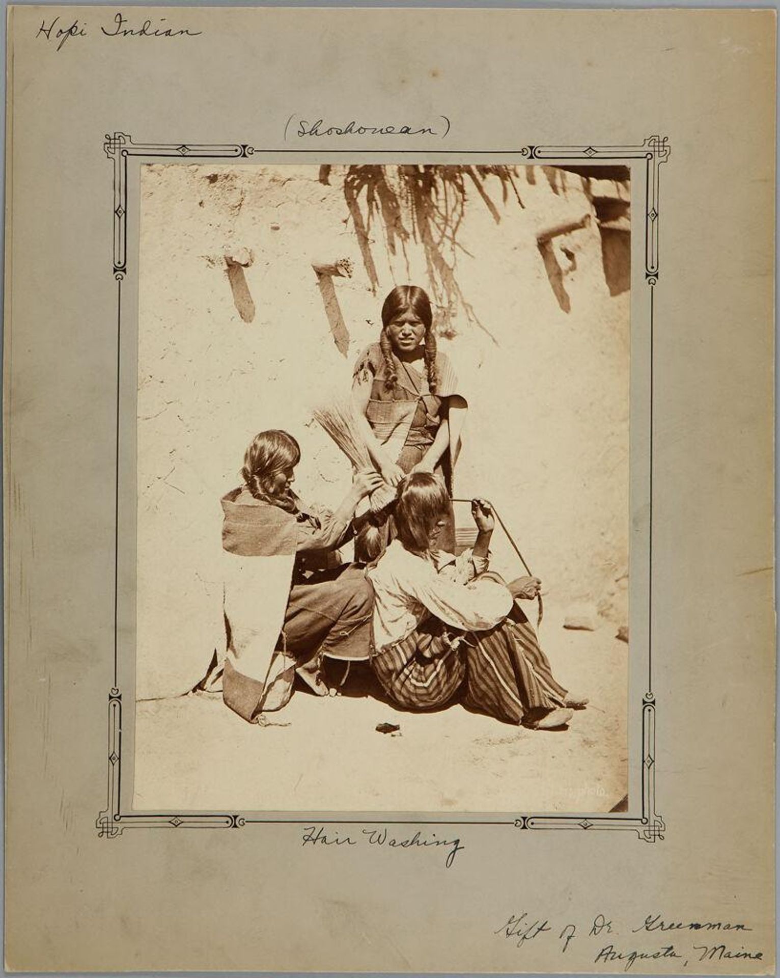 Hair Washing, Hopi Indians (Shoshonean) by John K. Hillers