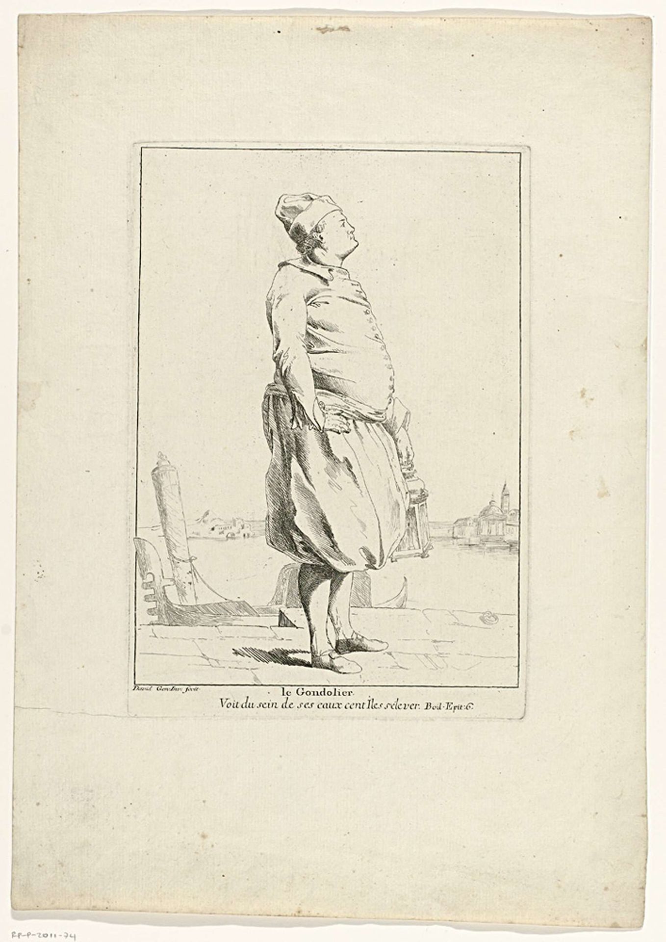 De gondelier by Giovanni David