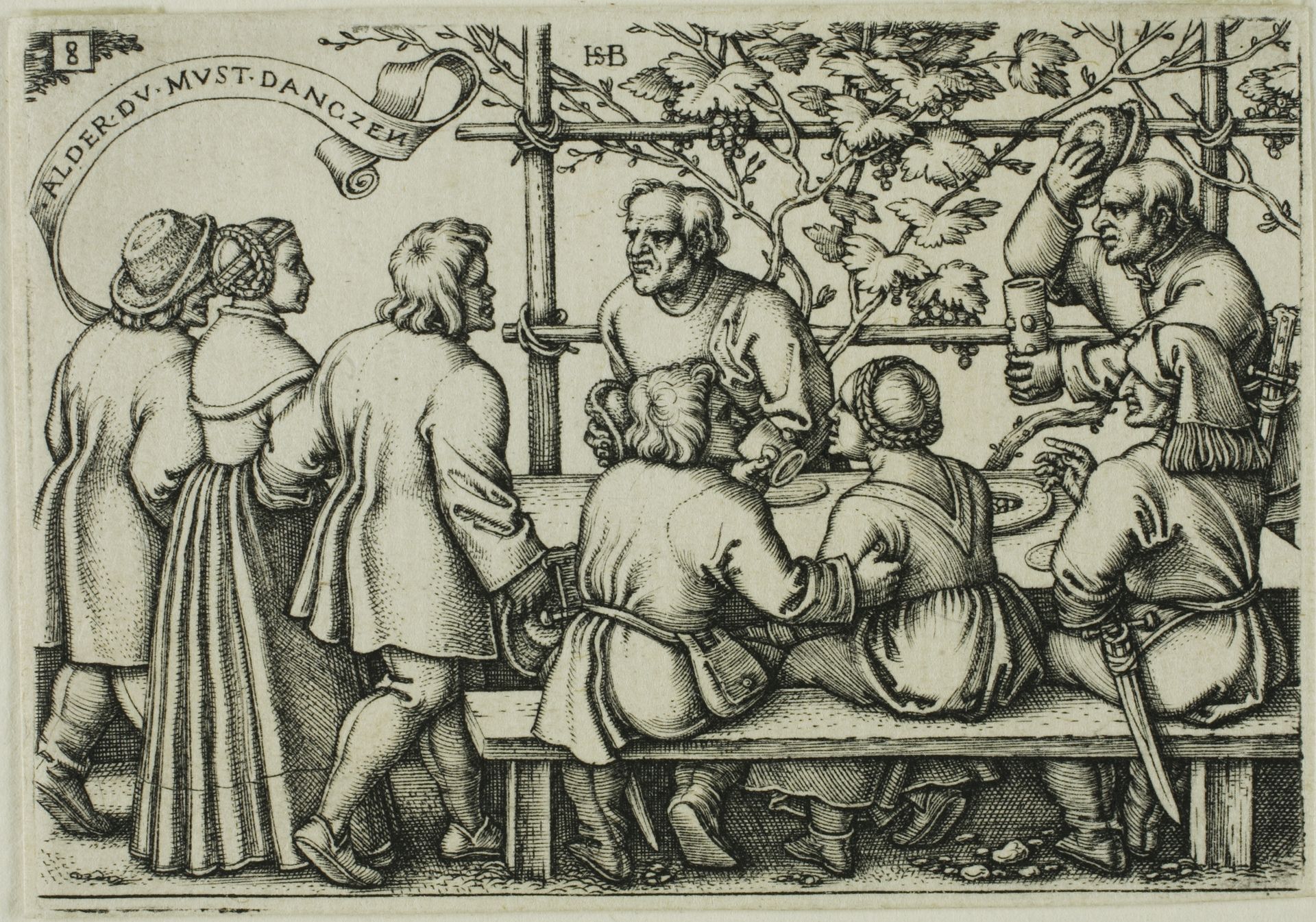 Peasants' Feast, plate 8 from the Peasants' Feast or the Twelve Months by Sebald Beham
