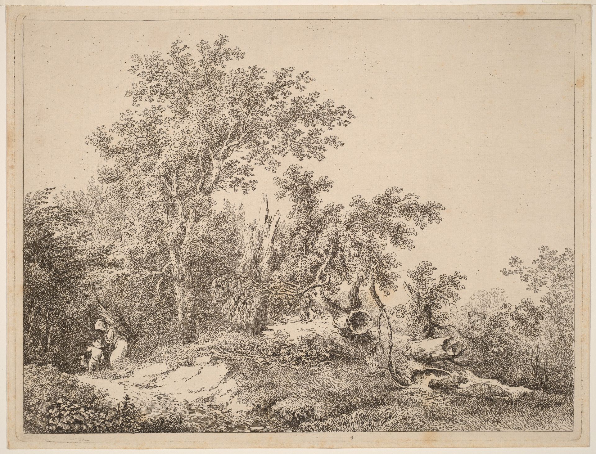 Landscape with Broken Tree by Martin von Molitor