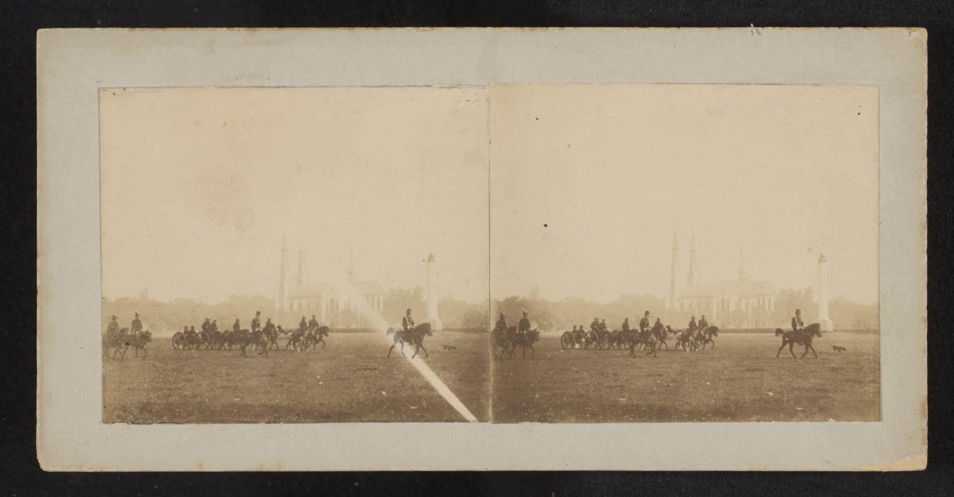 Militaire oefening op het Waterlooplein te Batavia by Robert Julius Boers