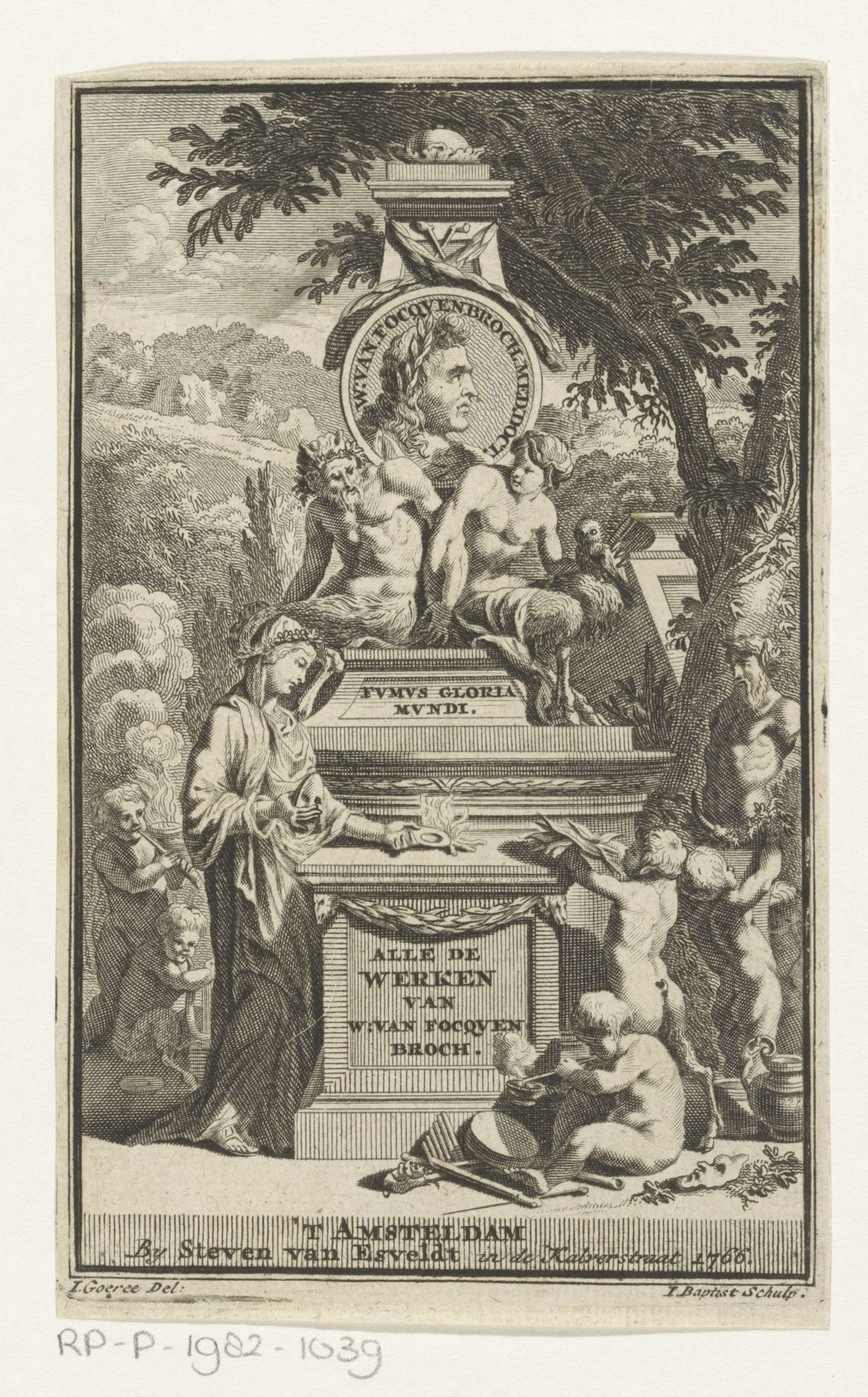 Monument van Willem van Focquenbroch by Jacobus Baptist