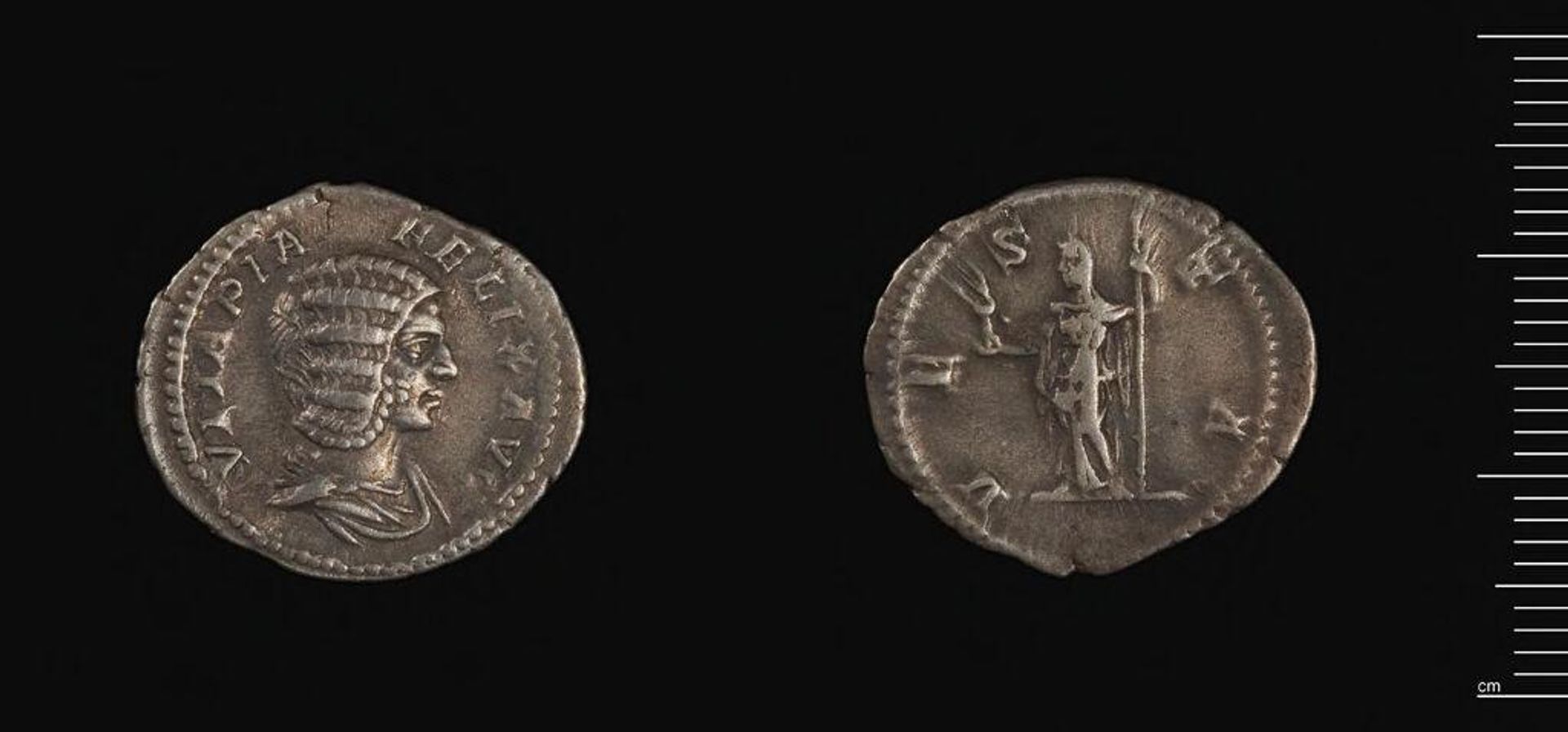 Denarius of Julia Domna by Caracalla