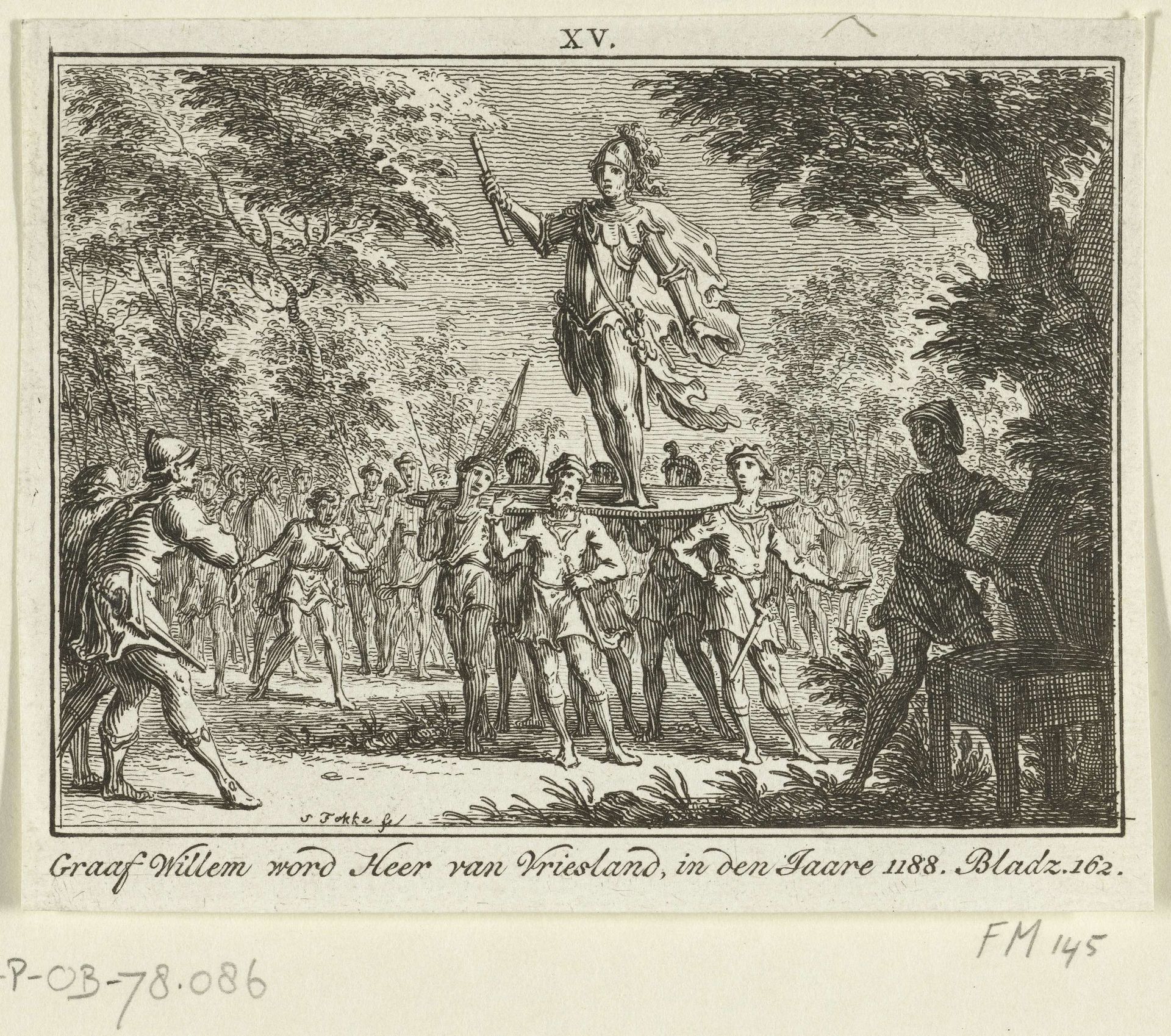 Willem I wordt Heer van Friesland, 1195 by Simon Fokke