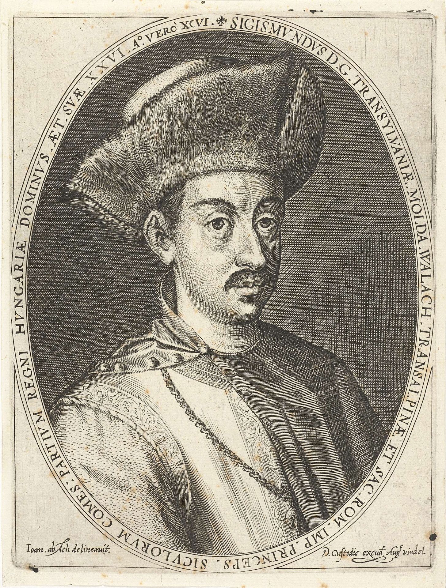 Portret van Sigismund Báthory by Dominicus Custos