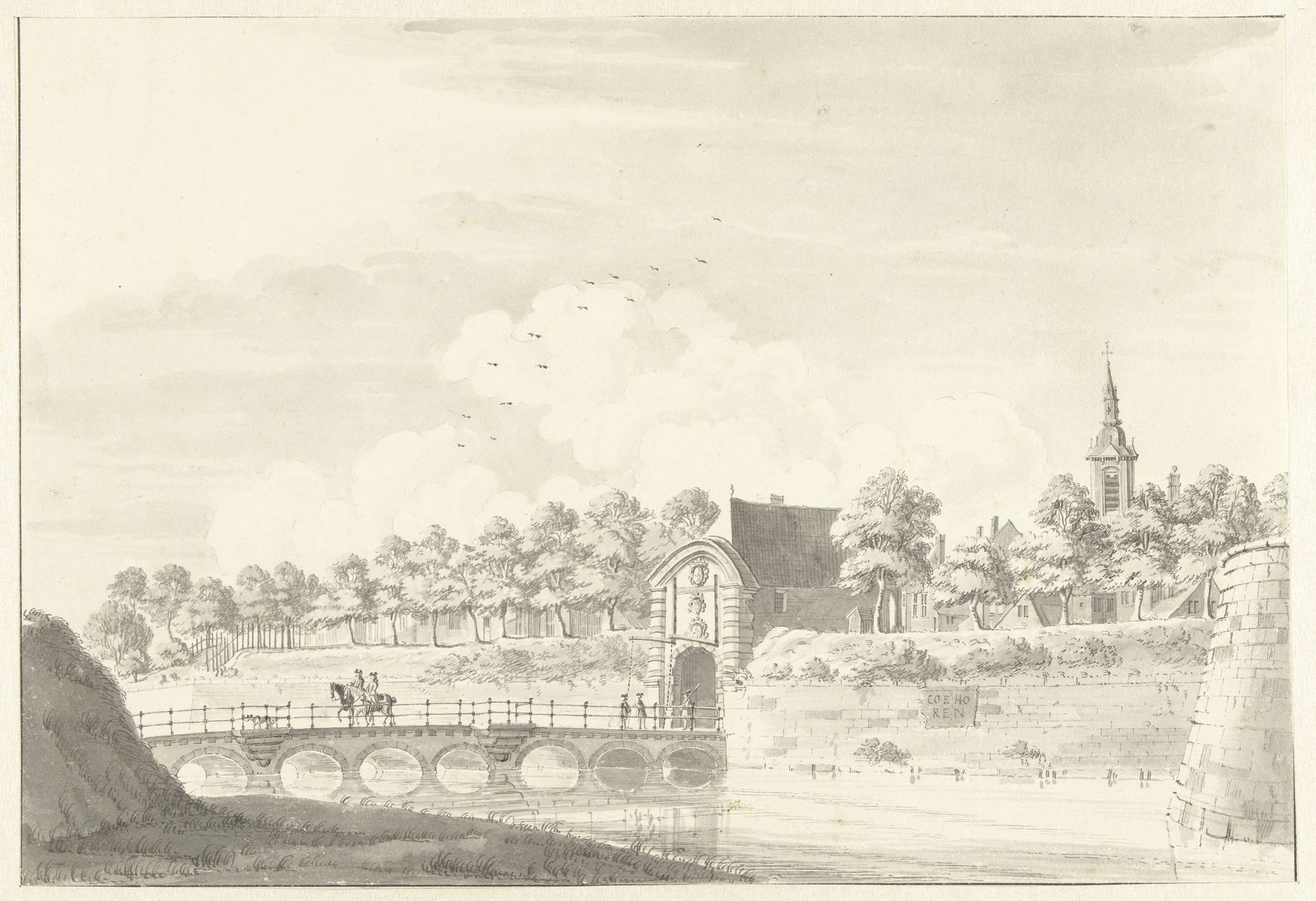 De Sint-Nicolaaspoort te Namen by Jan de Beijer