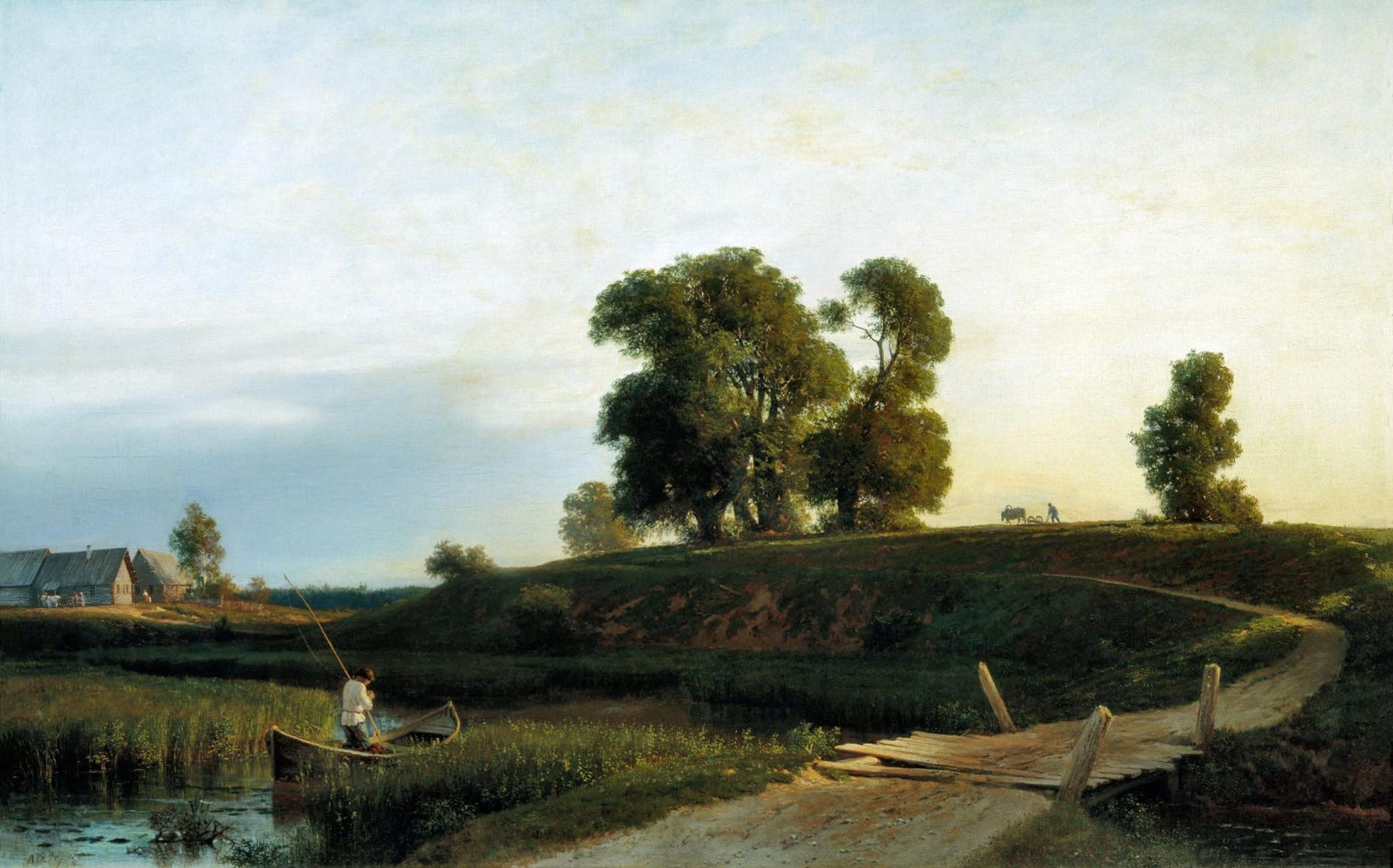 View of Lakhta near St. Petersburg by Lev Lagorio
