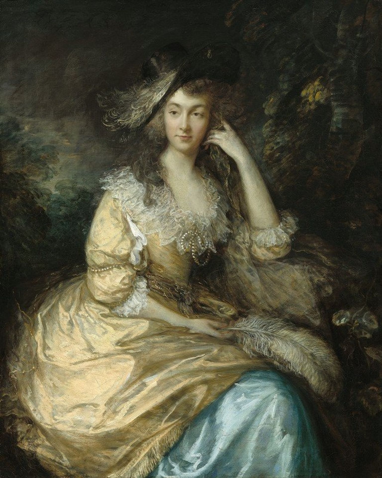 Frances Susanna,Lady de Dunstanville by Thomas Gainsborough