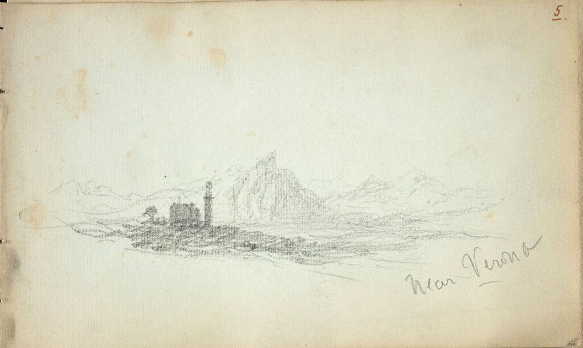 Landscape with Tower by John Singer Sargent