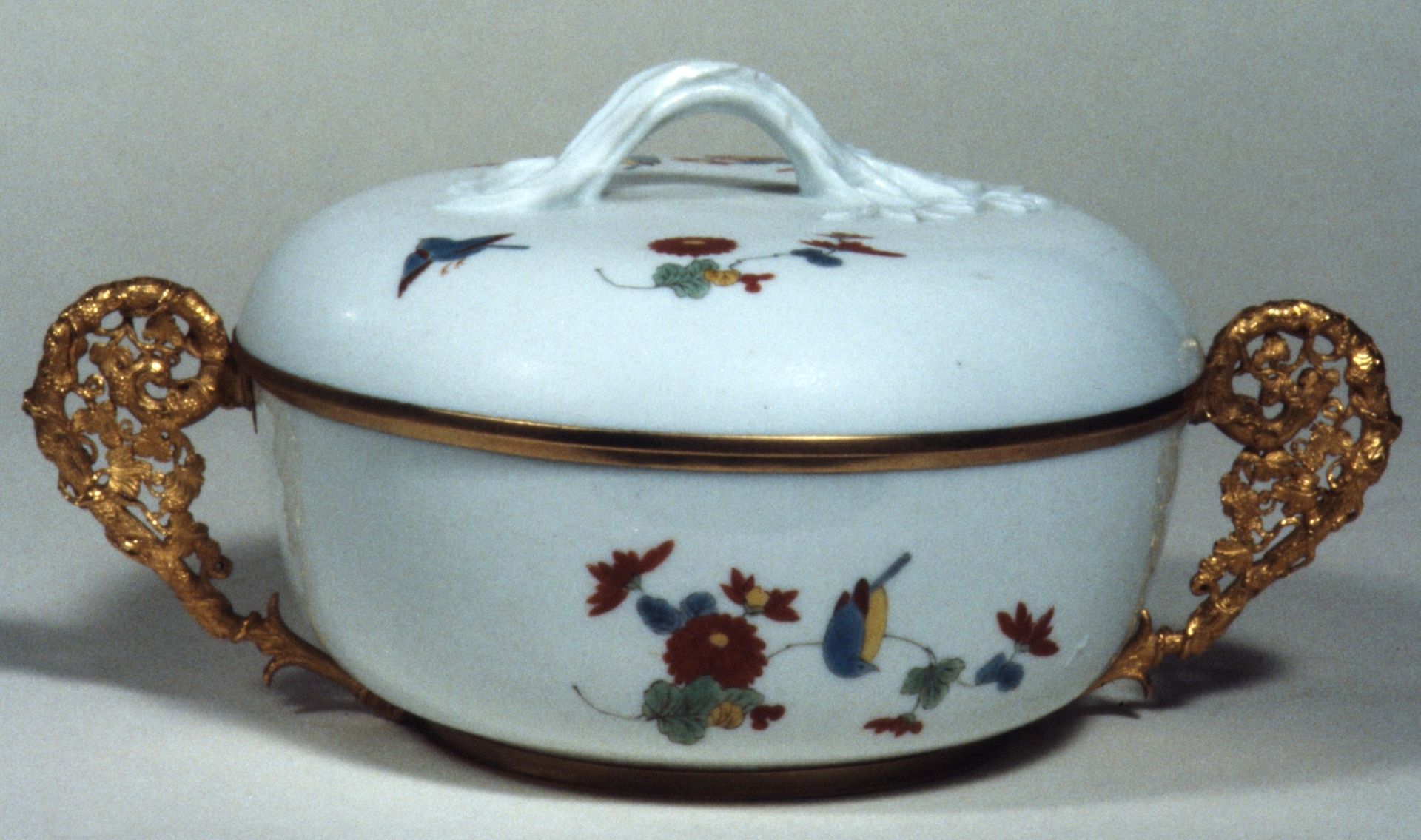 Bowl with cover by Meissen Manufactory