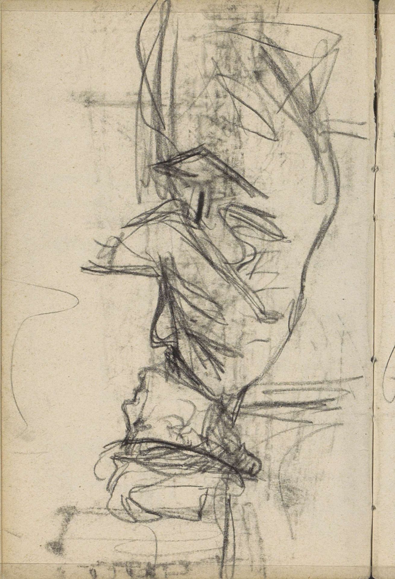 Staande vrouw met hoed by George Hendrik Breitner