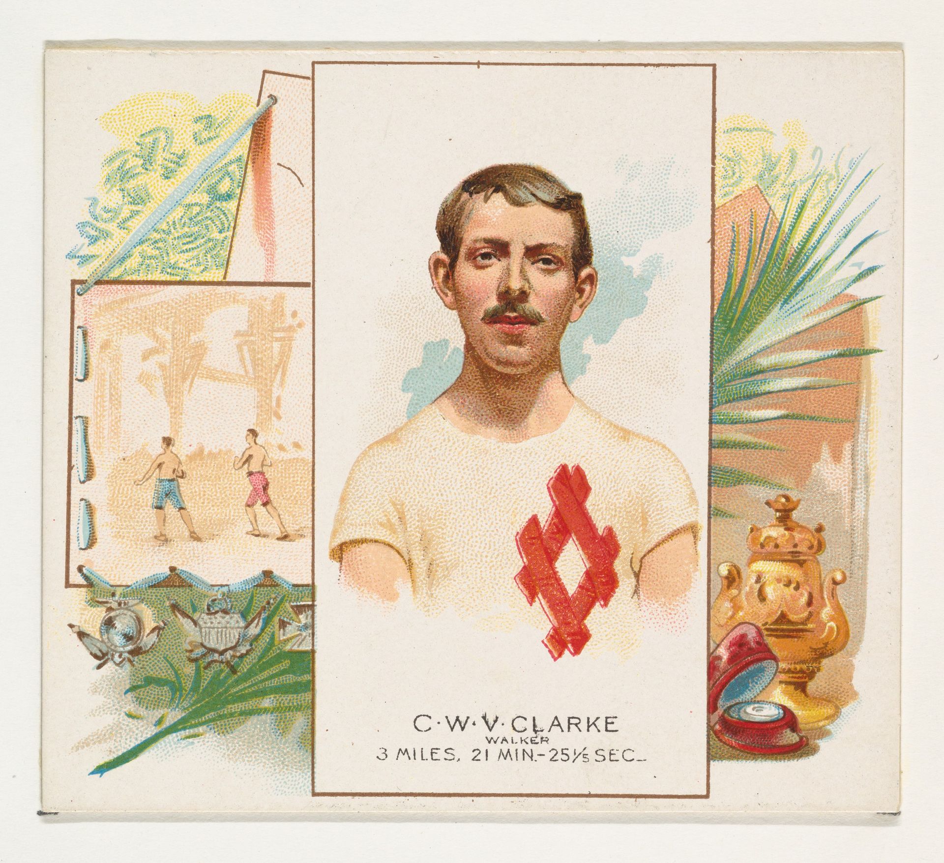 C.W.V. Clarke, Walker, from World's Champions, Second Series (N43) for Allen & Ginter Cigarettes by Allen & Ginter