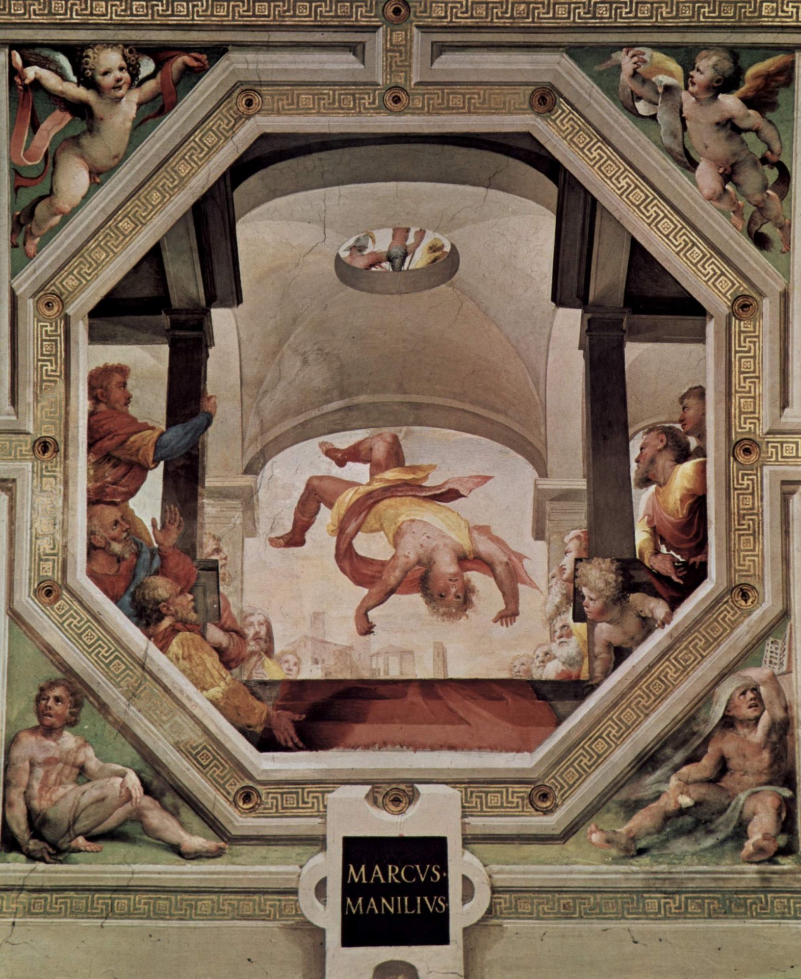 Der Sturz Des Marcus Manilius by Domenico Beccafumi