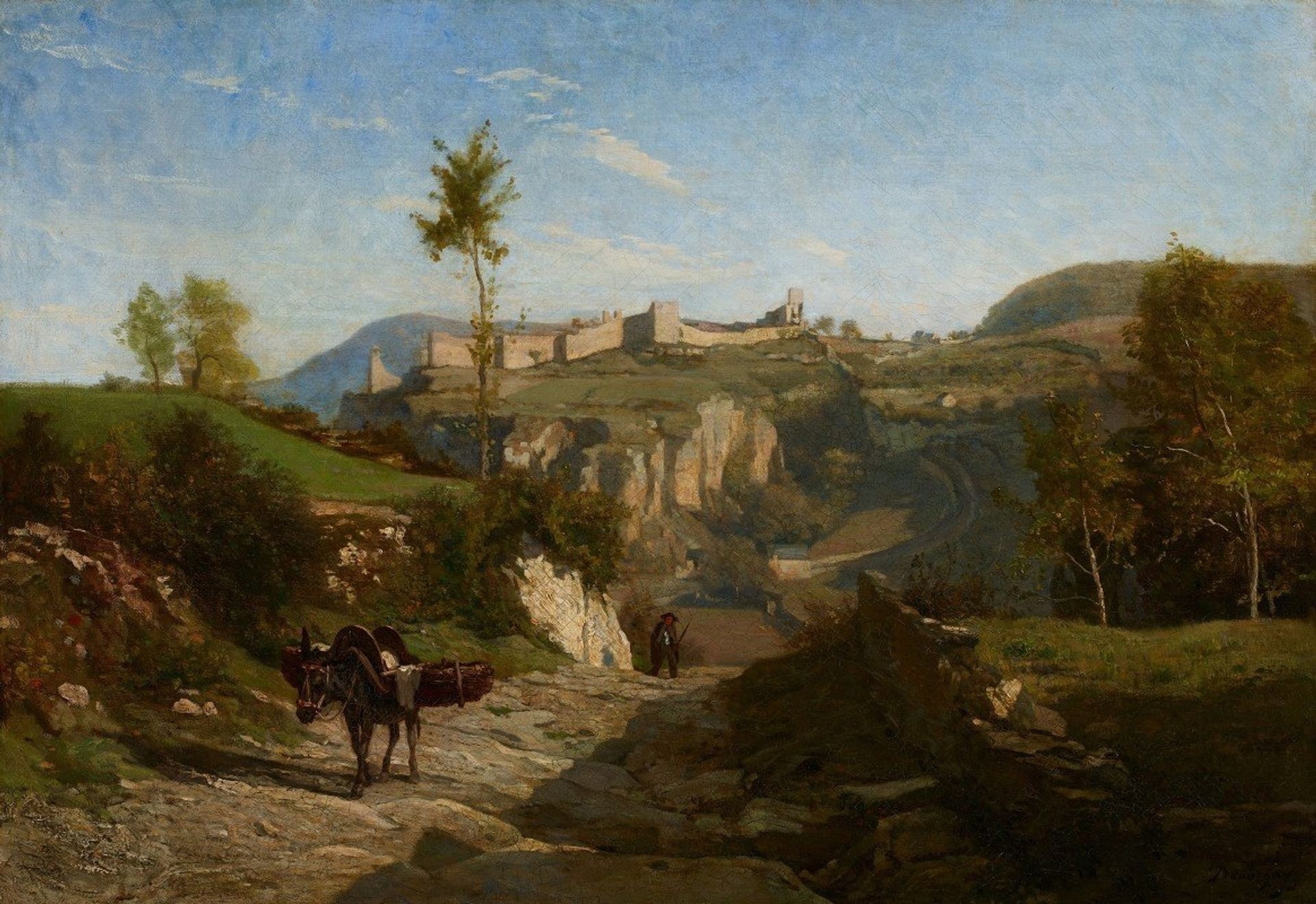 Landscape near Crémieu by Charles François Daubigny