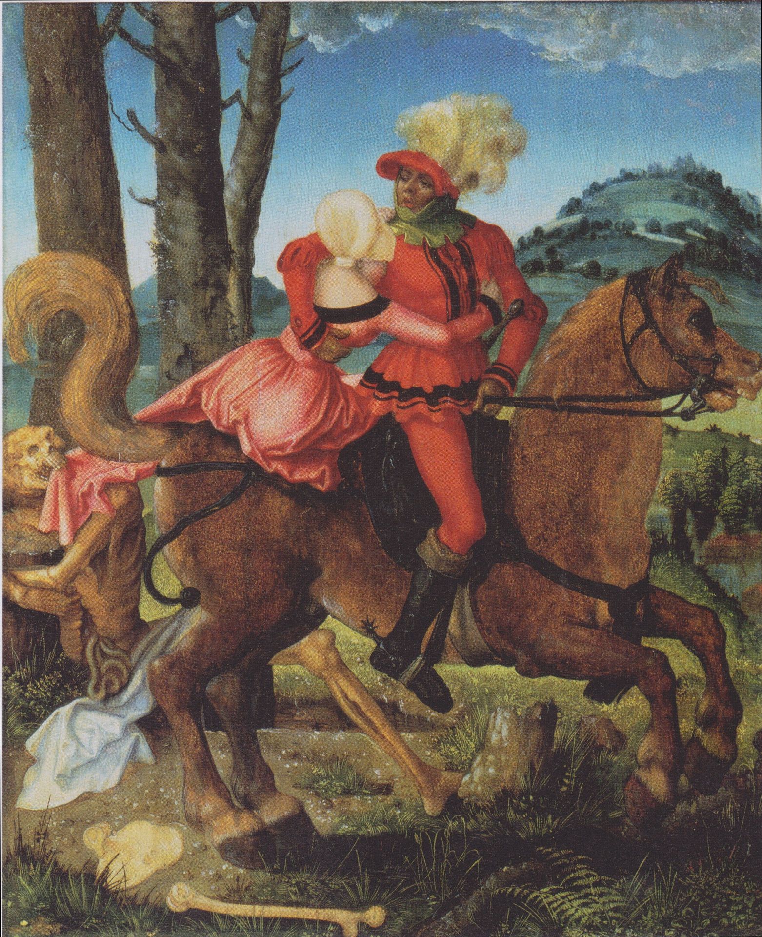 Knight, Death and girl by Hans Baldung