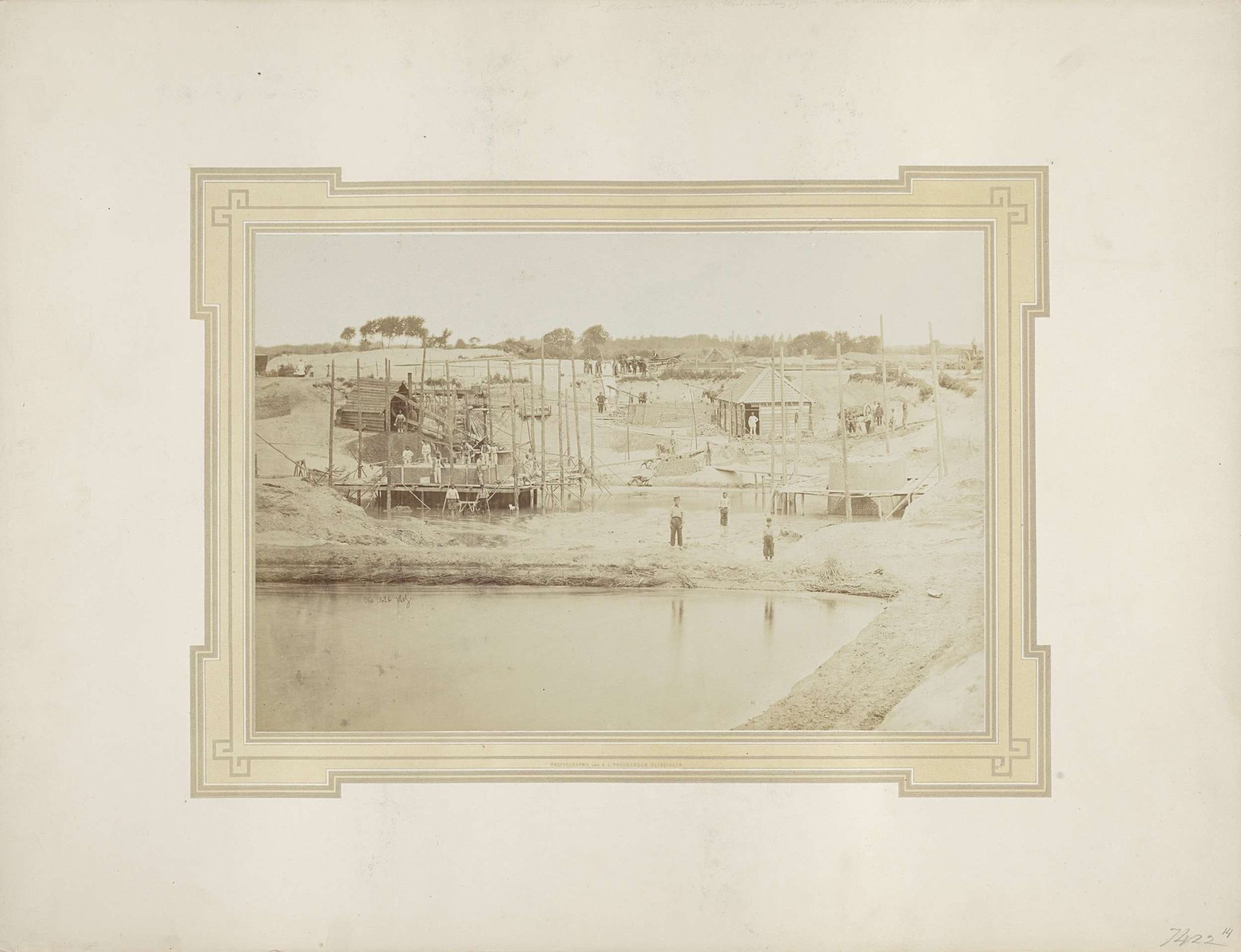 Onderbouw van de brug te West-Souburg by A.L. Preuninger