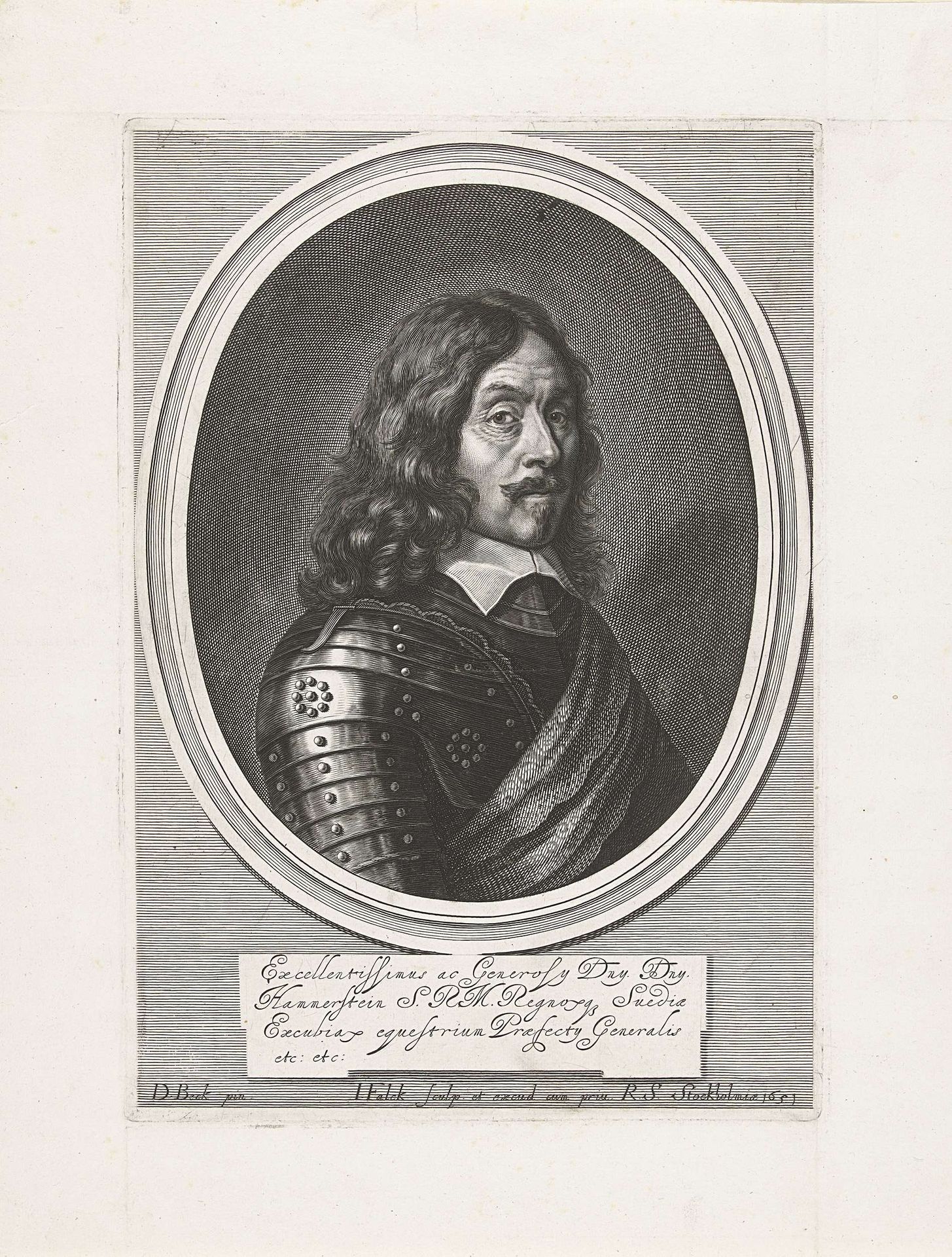 Portret van Friedrich Christoph von Hammerstein by Jeremias Falck