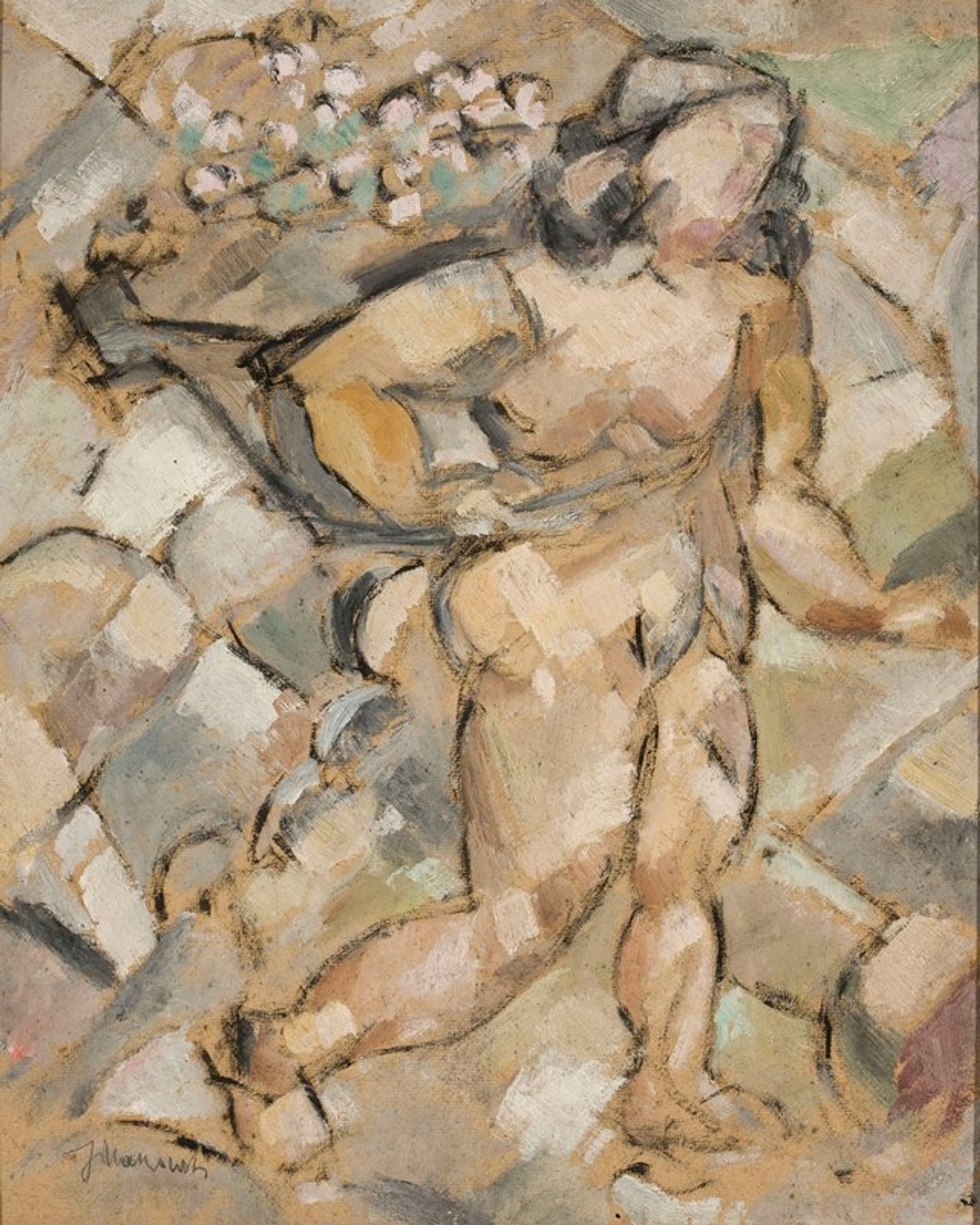 Running woman by Tadeusz Makowski