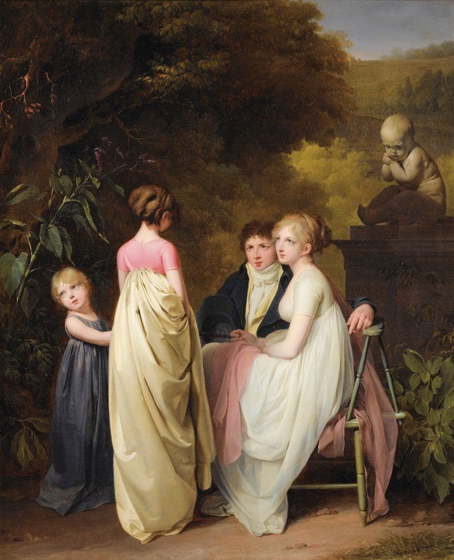 Conversation Dans Un Parc by Louis Léopold Boilly