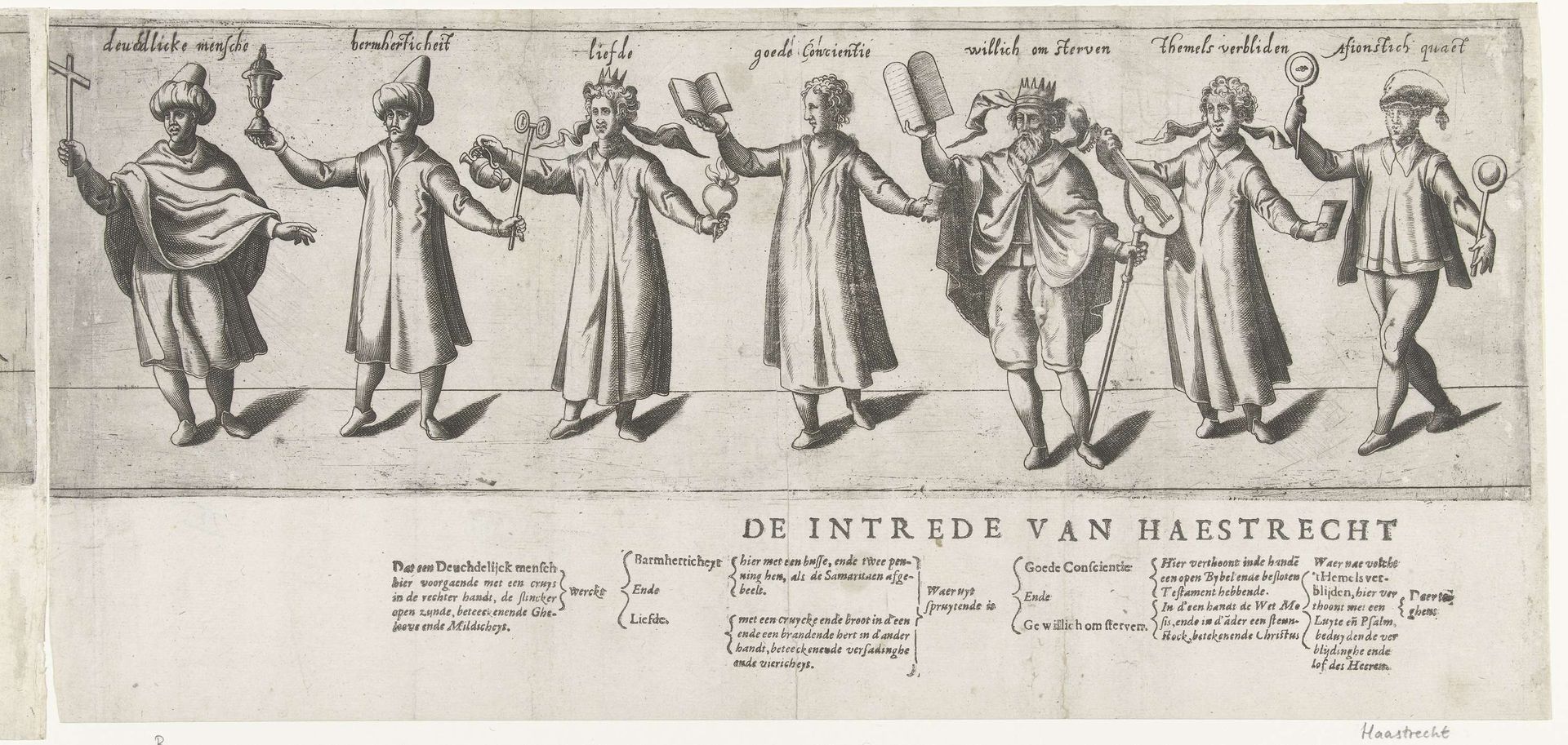 Optocht door de rederijkerskamer Het Galisbloemken uit Haastrecht (tweede deel), 1607 by Anonymous