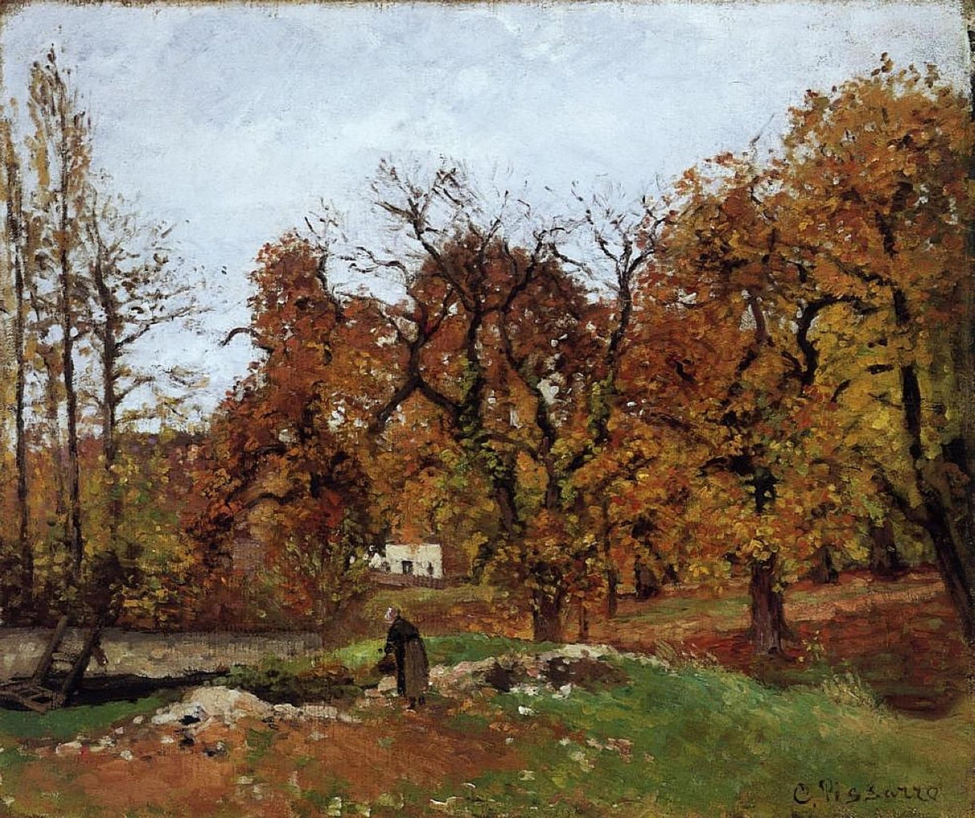 Autumn Landscape, near Pontoise by Camille Pissarro