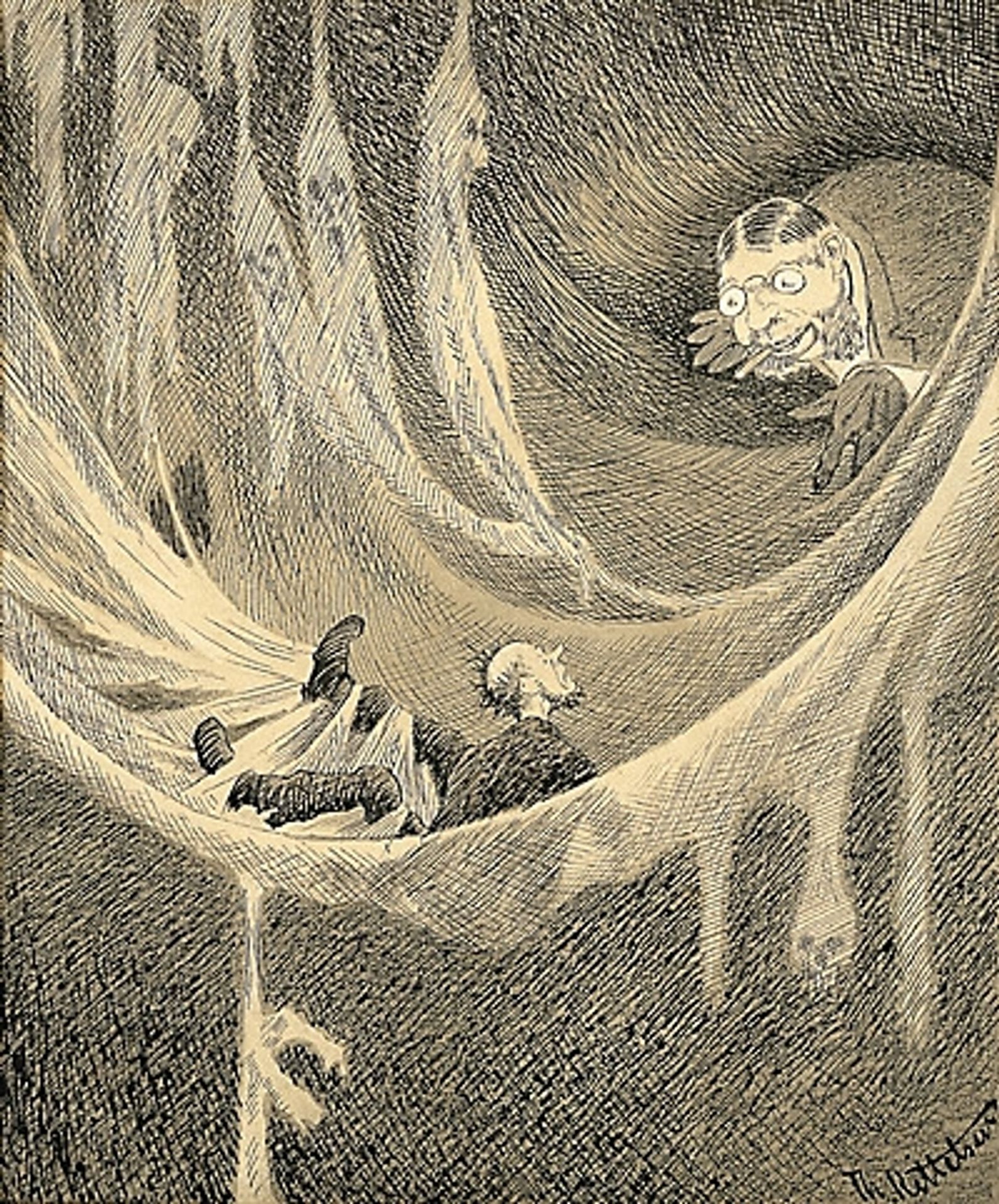 I Spindelvevet by Theodor Severin Kittelsen