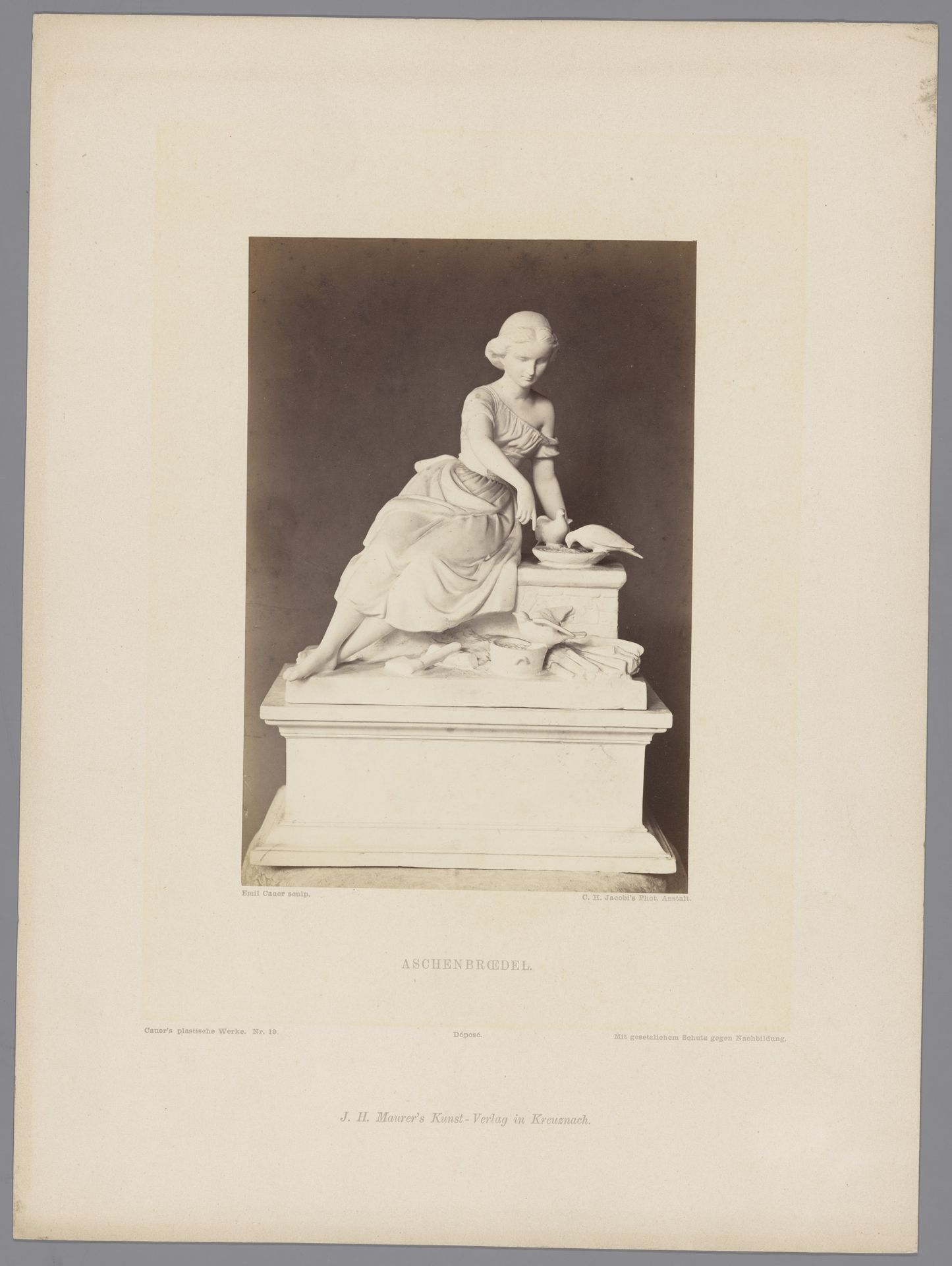 Assepoester door Robert Cauer by Carl Heinrich Jacobi