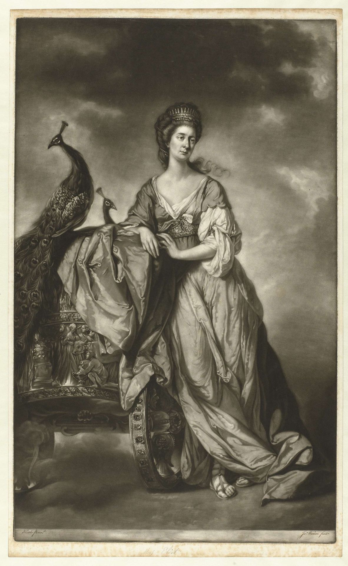 Portret van Ann Elliot als Juno by James Watson