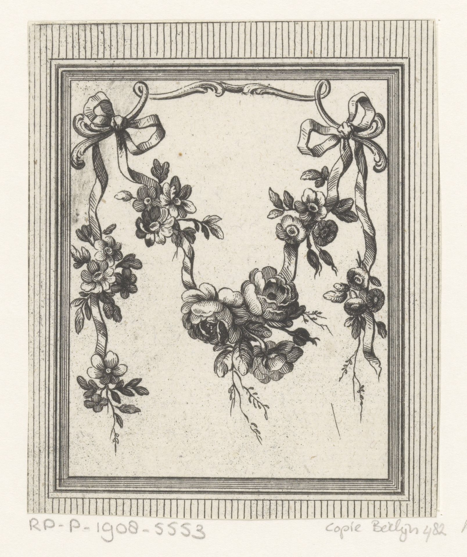 Bloemguirlande by Anonymous