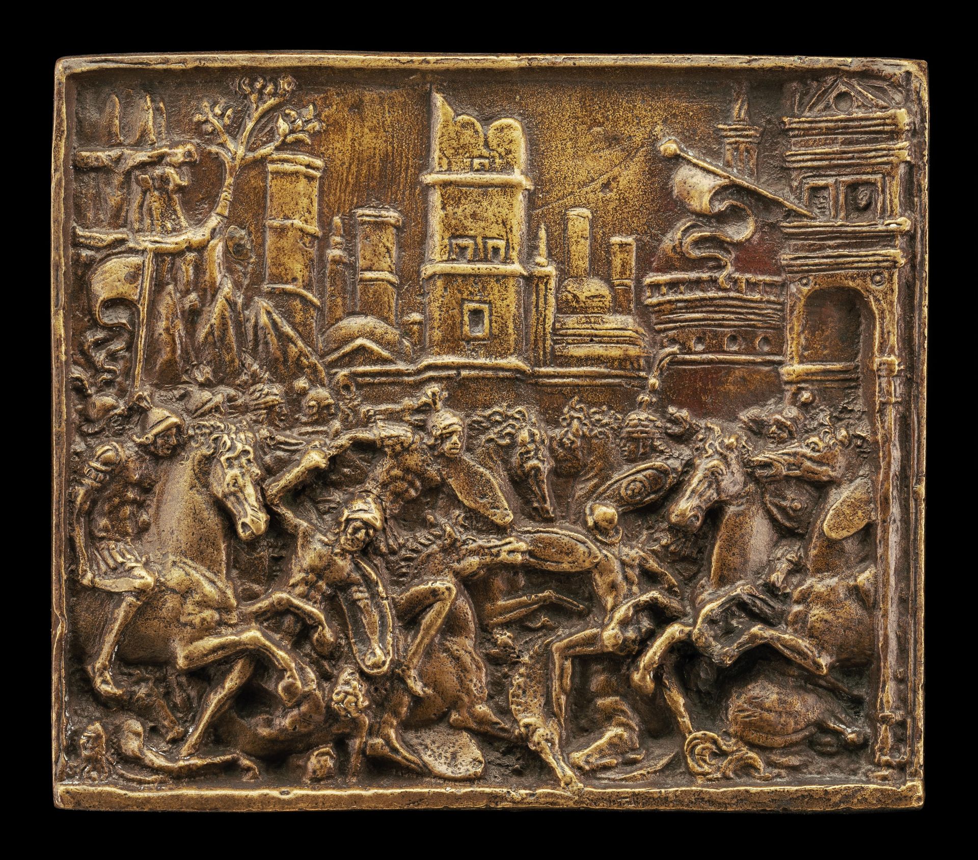 Combat at the Gate by Andrea Briosco, called Riccio