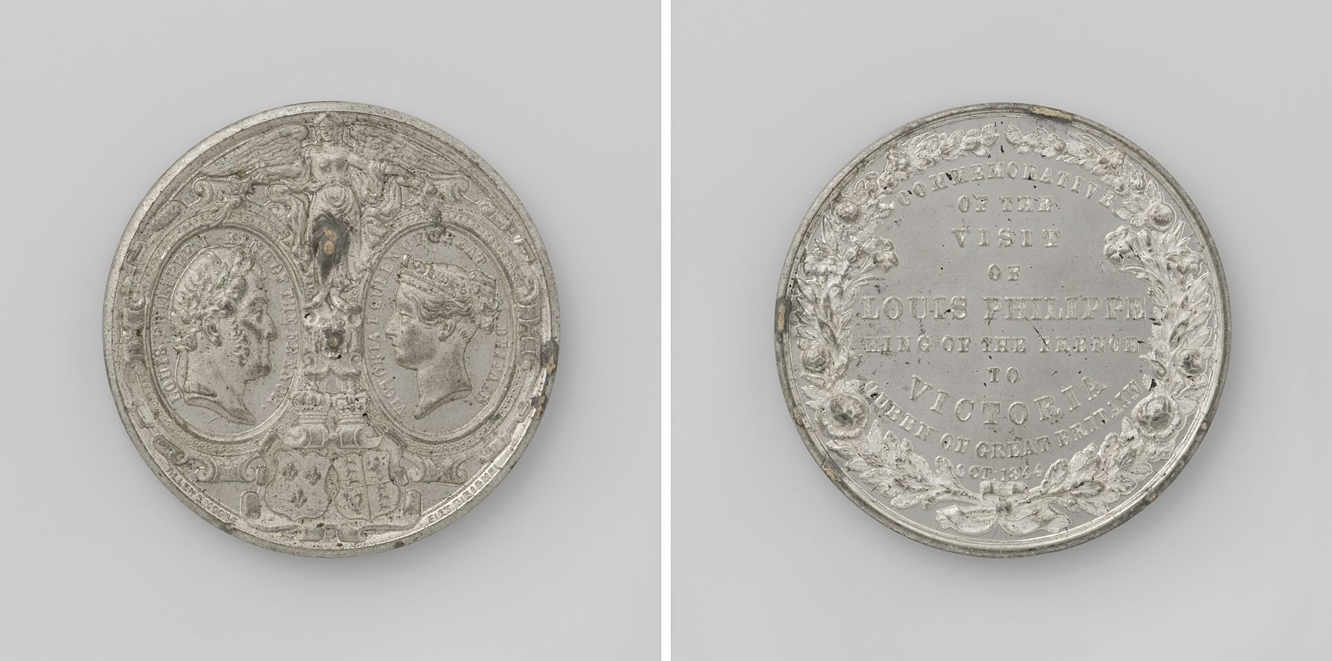 Bezoek van de Lodewijk Filips, koning der Fransen aan Victoria, koningin vanEngeland by Allen & Moore
