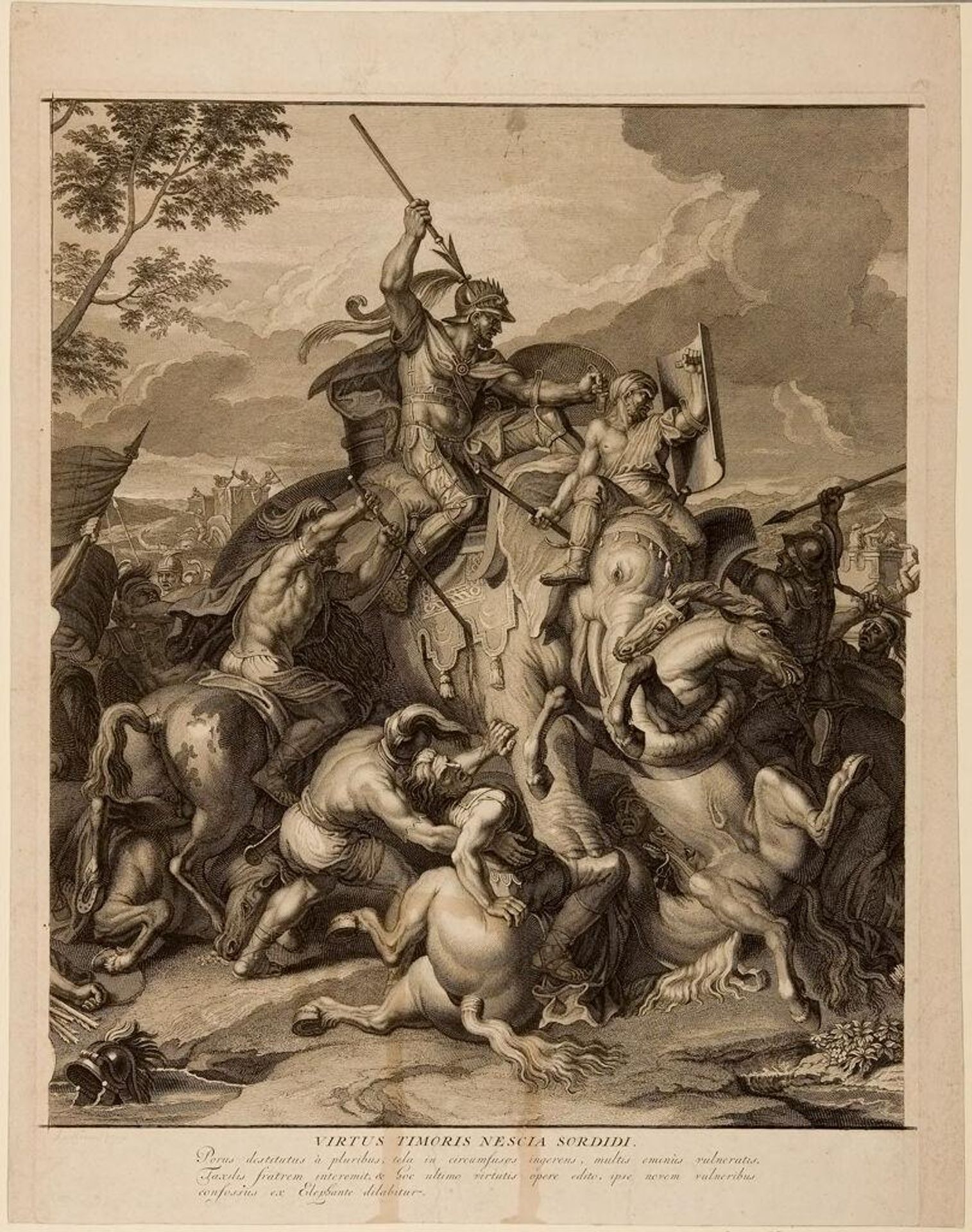 Defeat of Porus by Bernard Picart
