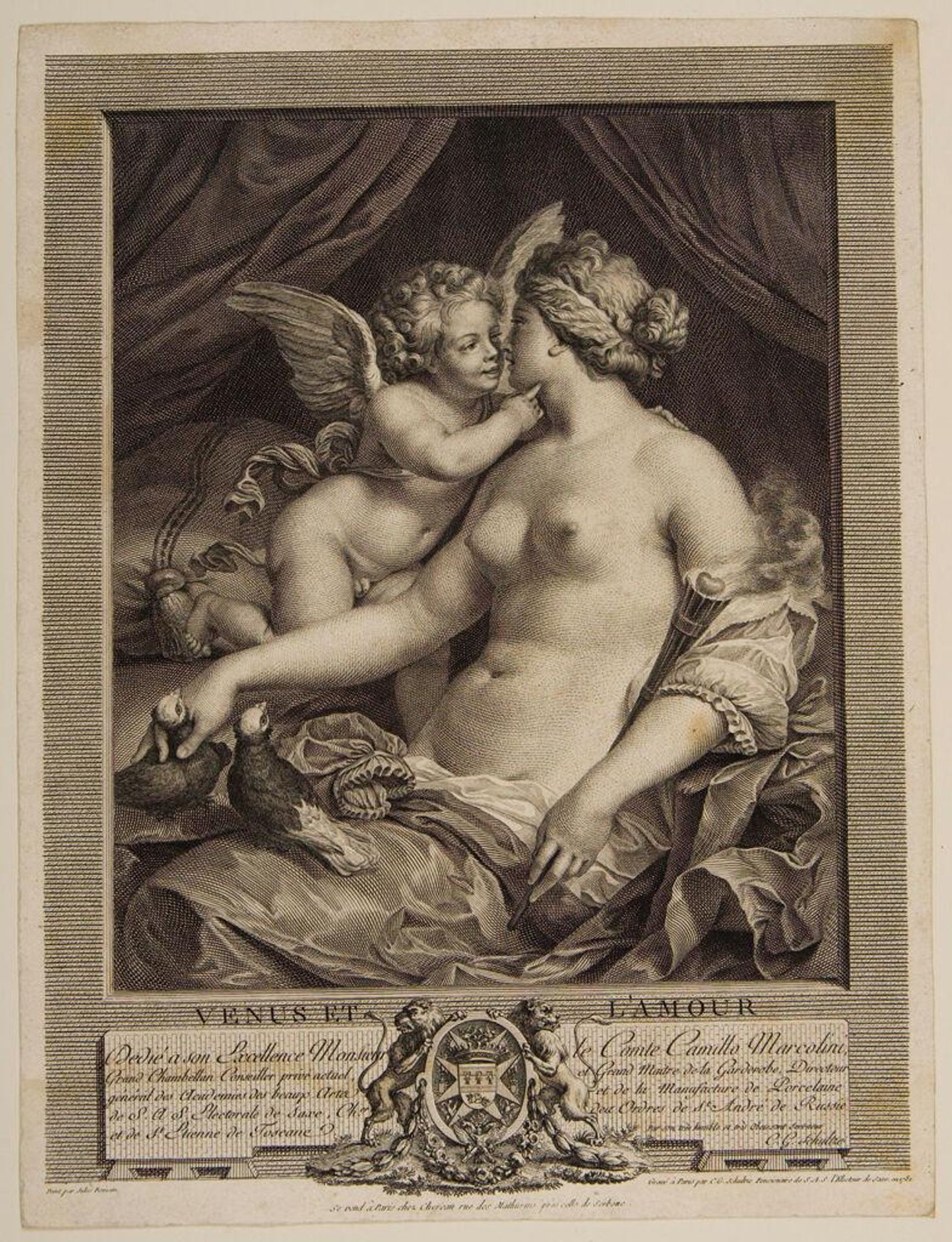 Venus and Love by Christian Gottfried Schulze