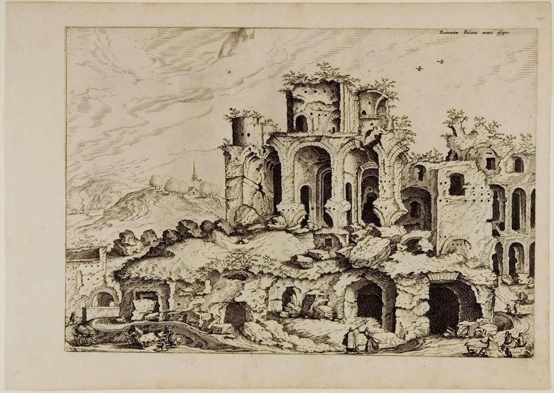 Third View of Ruins on the Palatine by Joannes van Doetecum