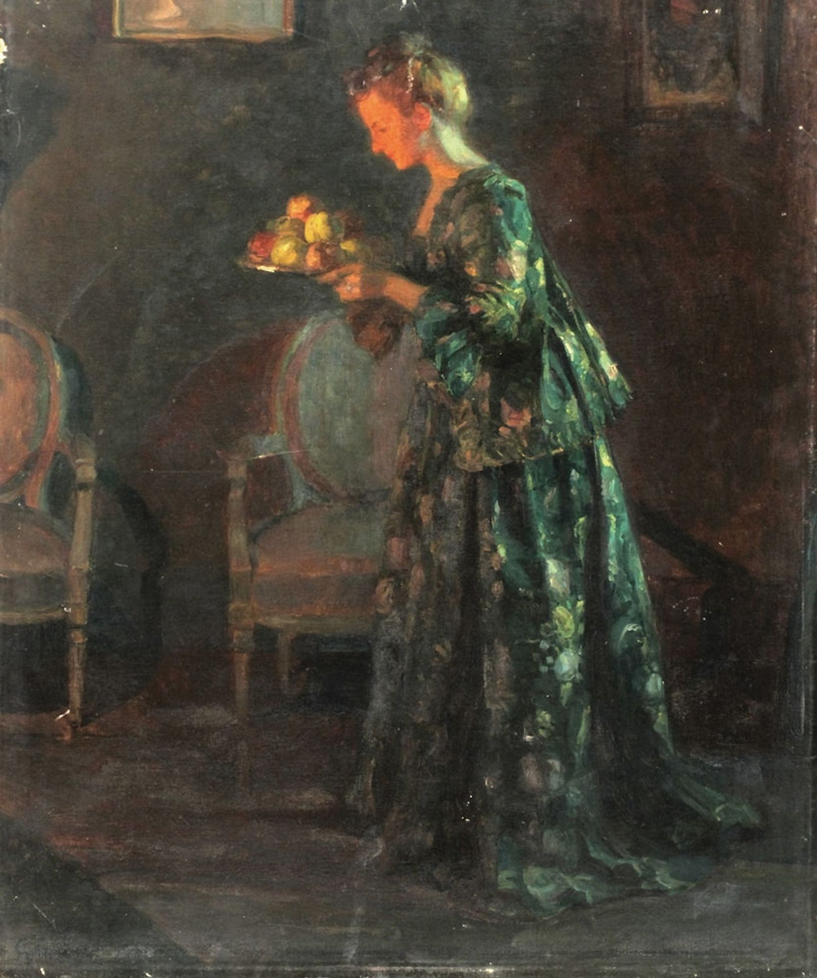 Woman Serving Fruit by Jules-Alexandre Grun