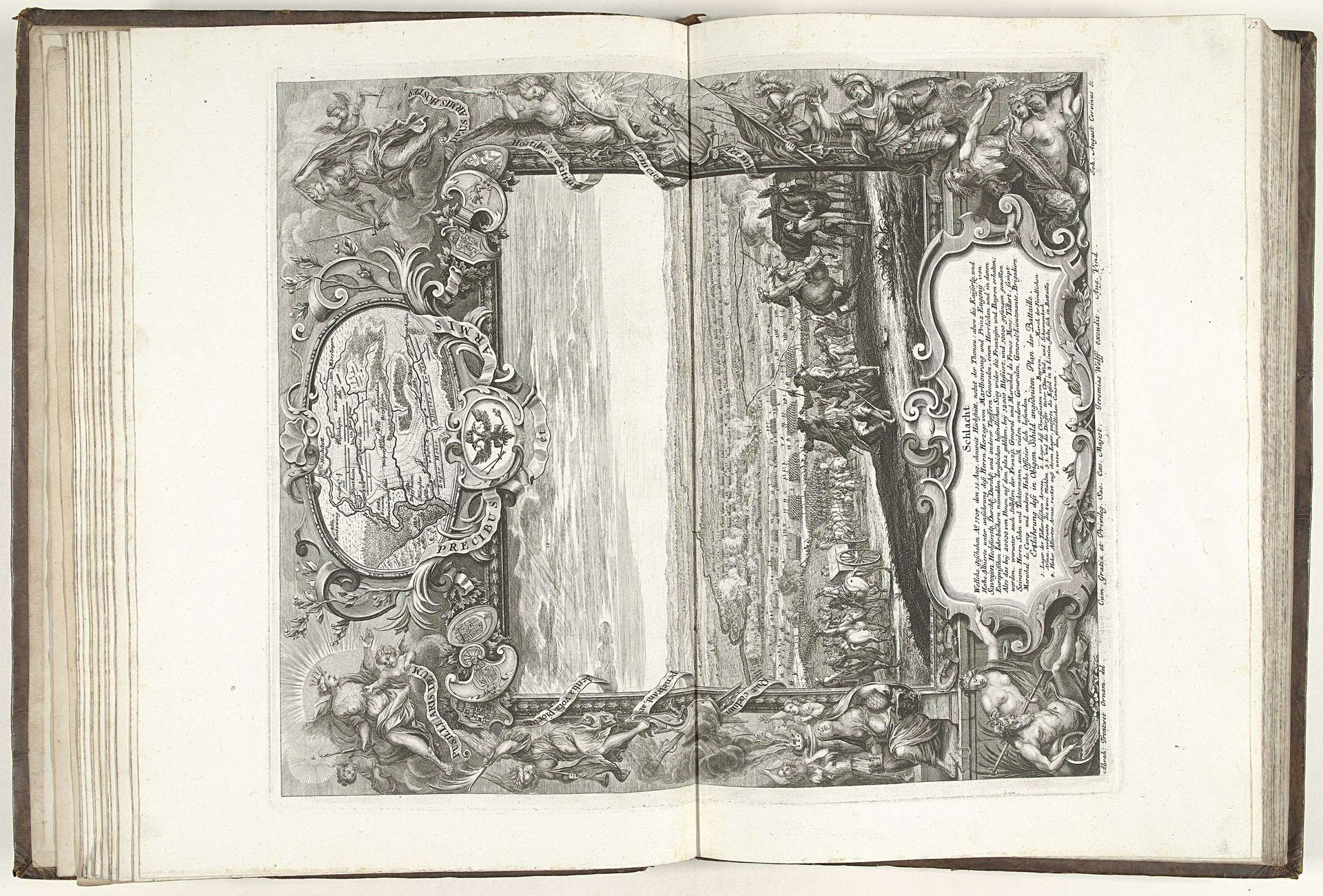 Slag bij Höchstädt, 1704 by Johann August Corvinus