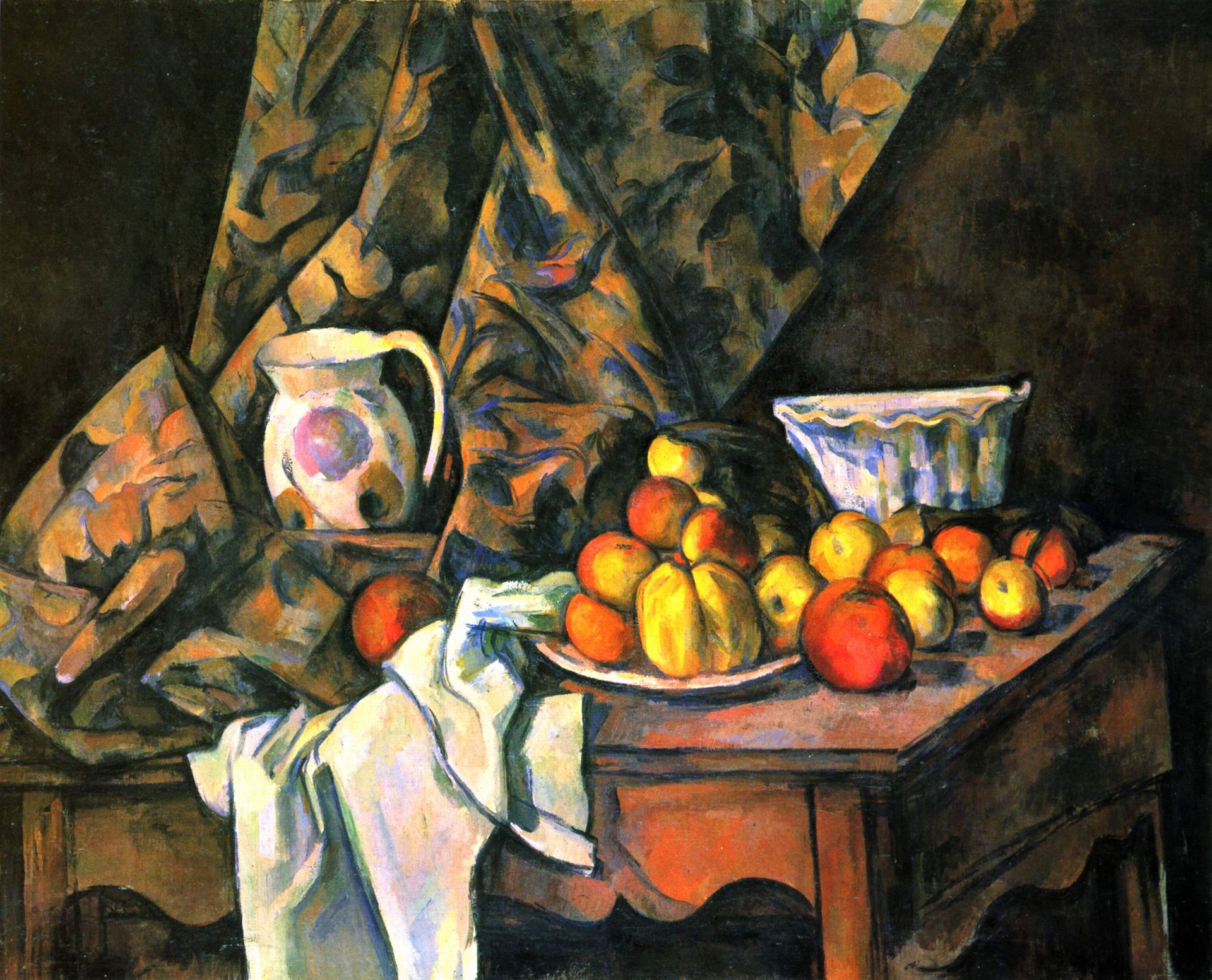 Still Life with Flower Holder by Paul Cézanne