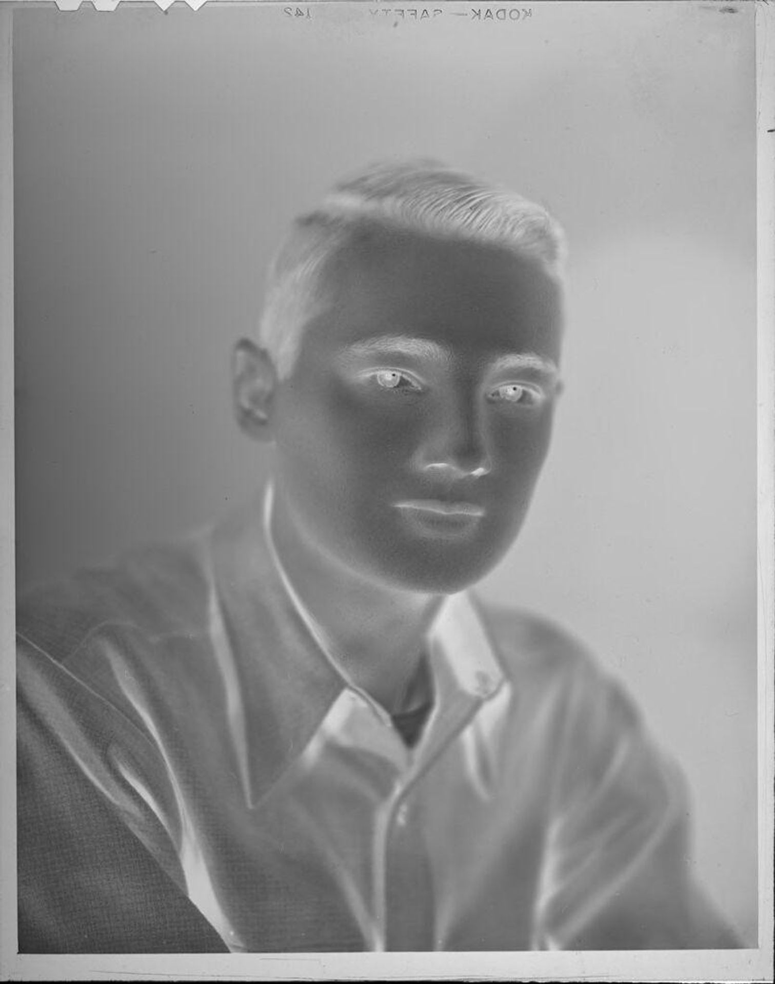 Untitled (portrait of young man) by Lucian and Mary Brown