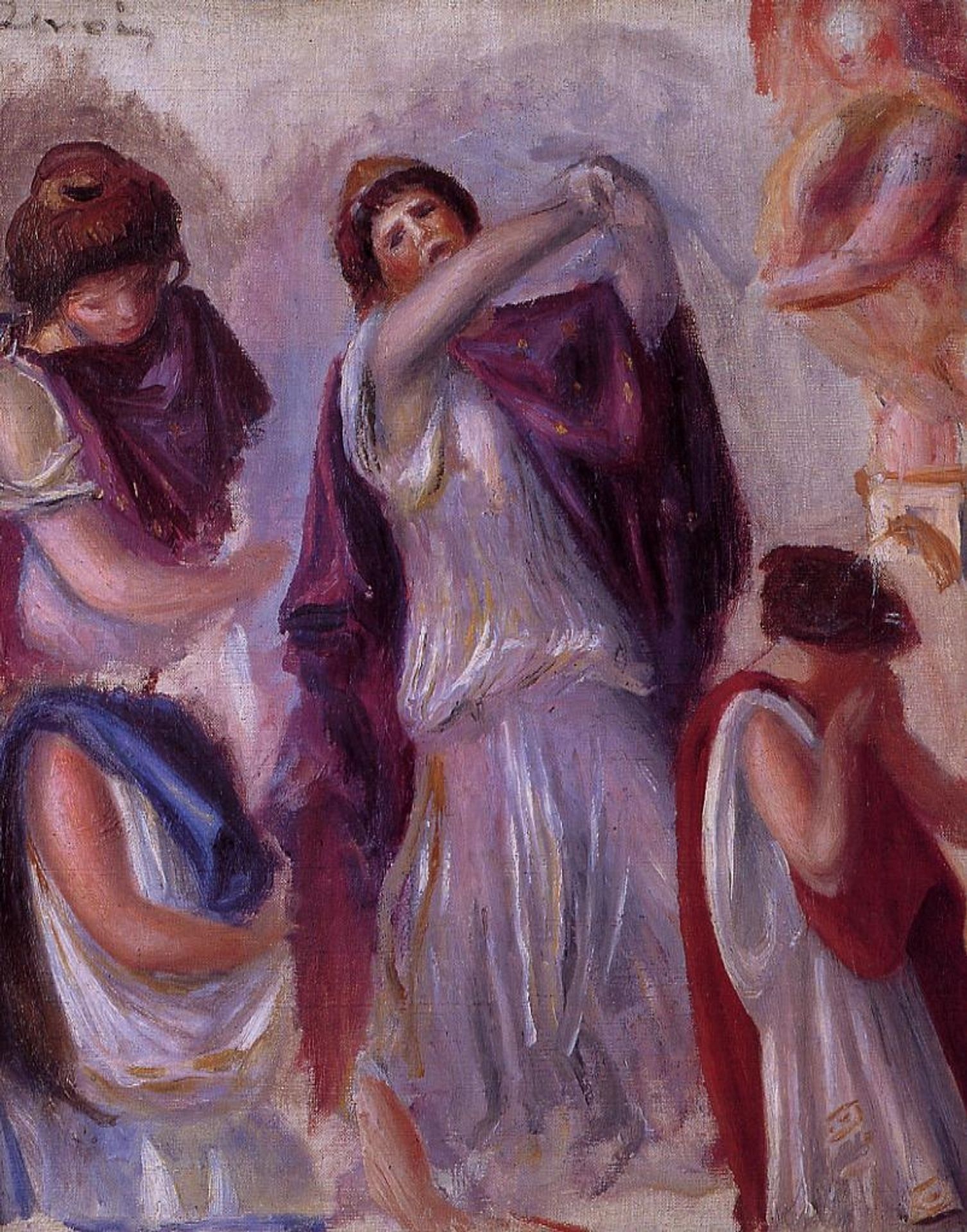 Scene Antique Femmes aux Peplums by Pierre-Auguste Renoir