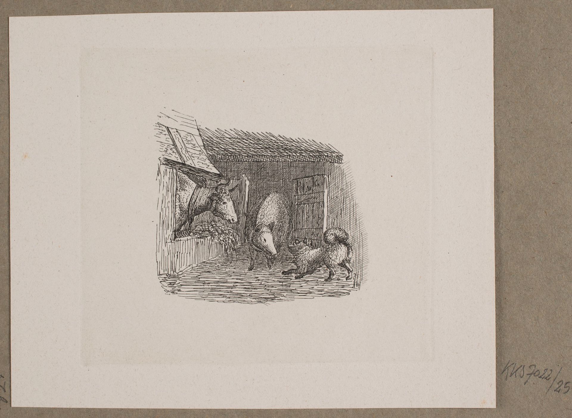 Illustration til O. Specter, "Fabler for Børn" by Vilhelm Kyhn
