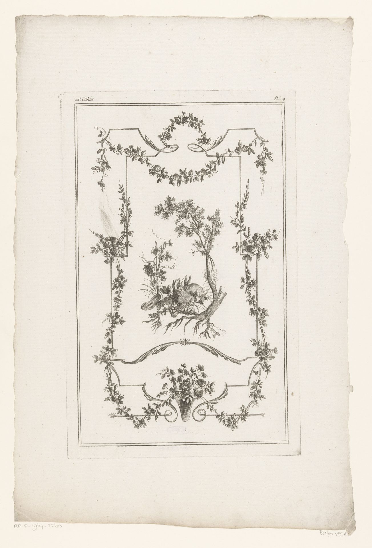 Paneel met konijnen in landschap by Jacques Juillet