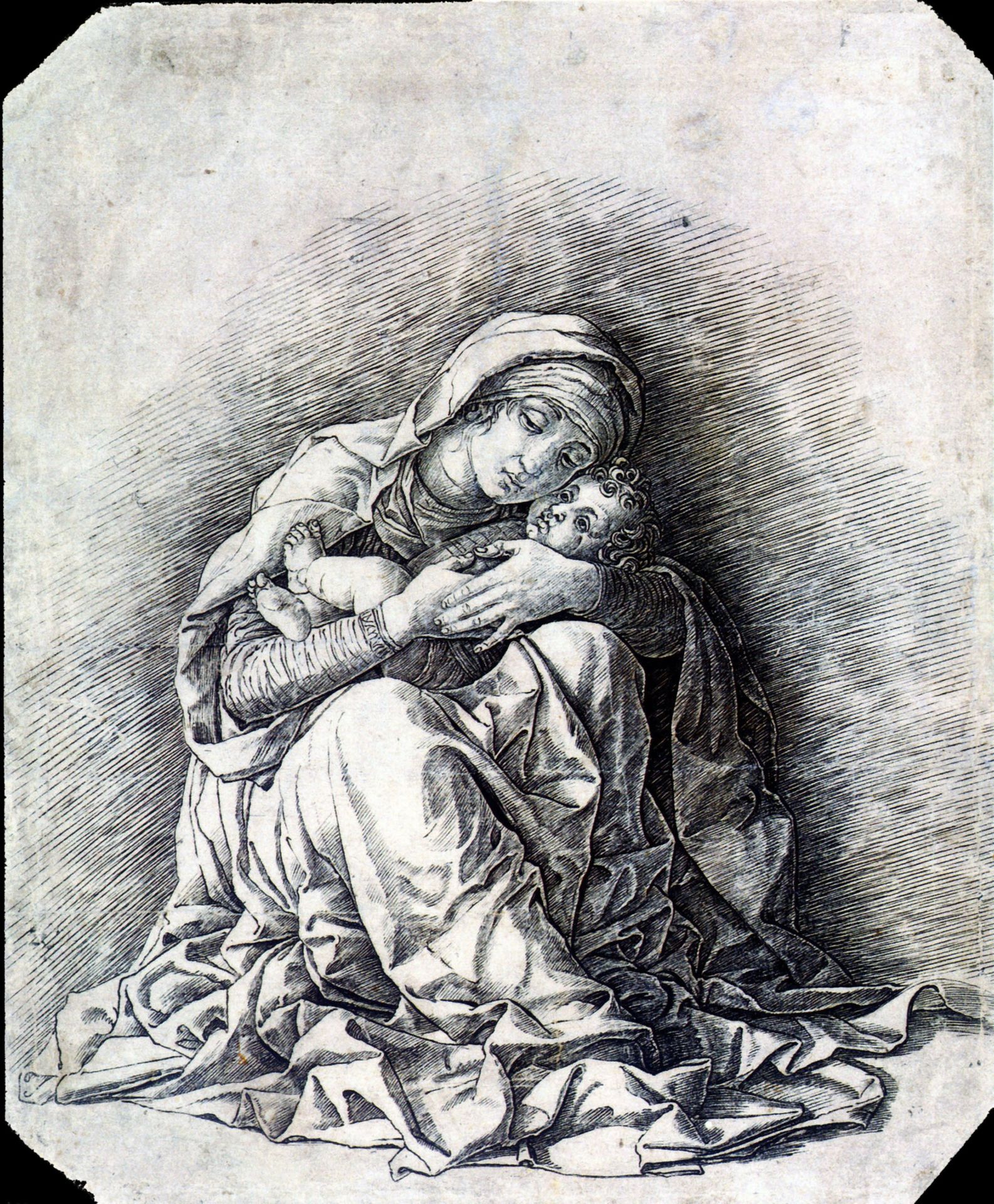 Virgin and Child (Madonna of Humility) by Andrea Mantegna